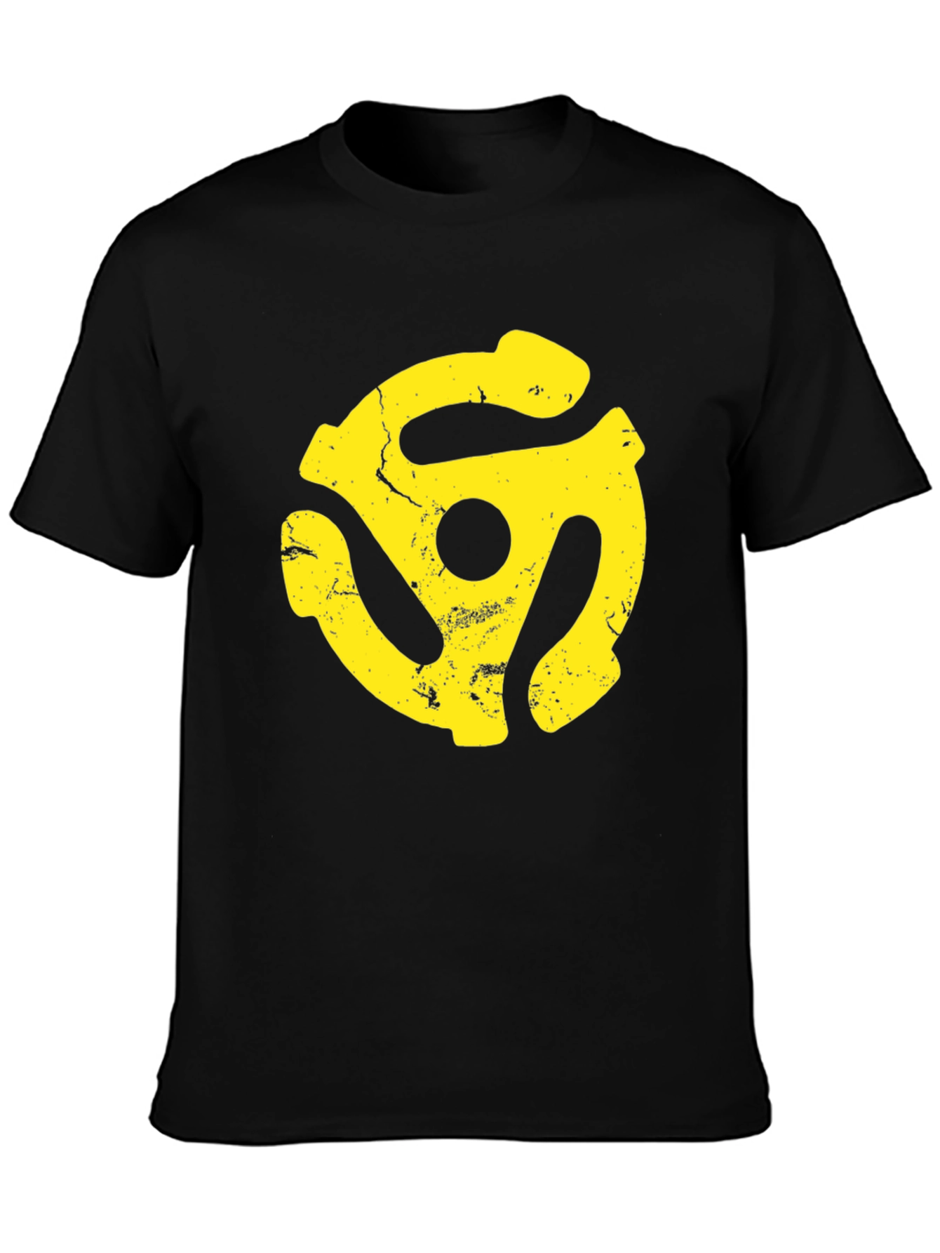 Retro Yellow Record Adapter Graphic Tee
