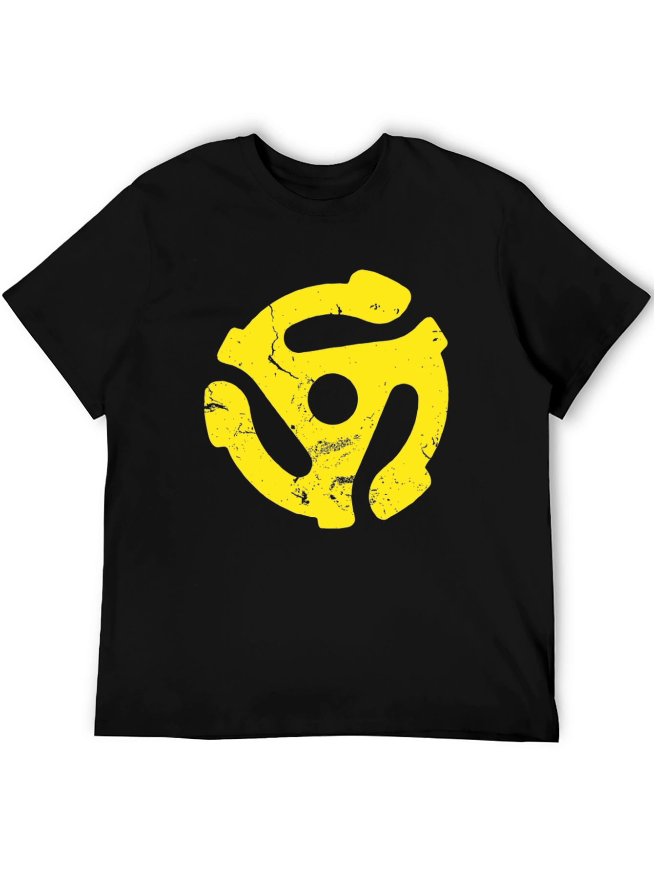 Retro Yellow Record Adapter Graphic Tee
