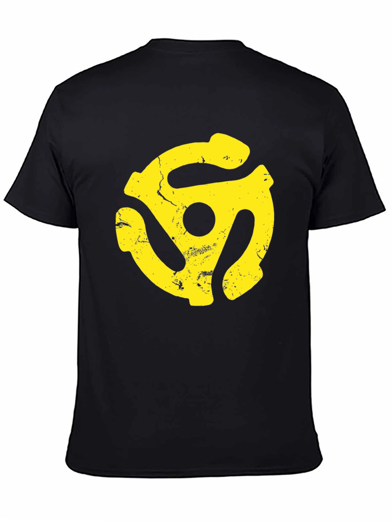 Retro Yellow Record Adapter Graphic Tee