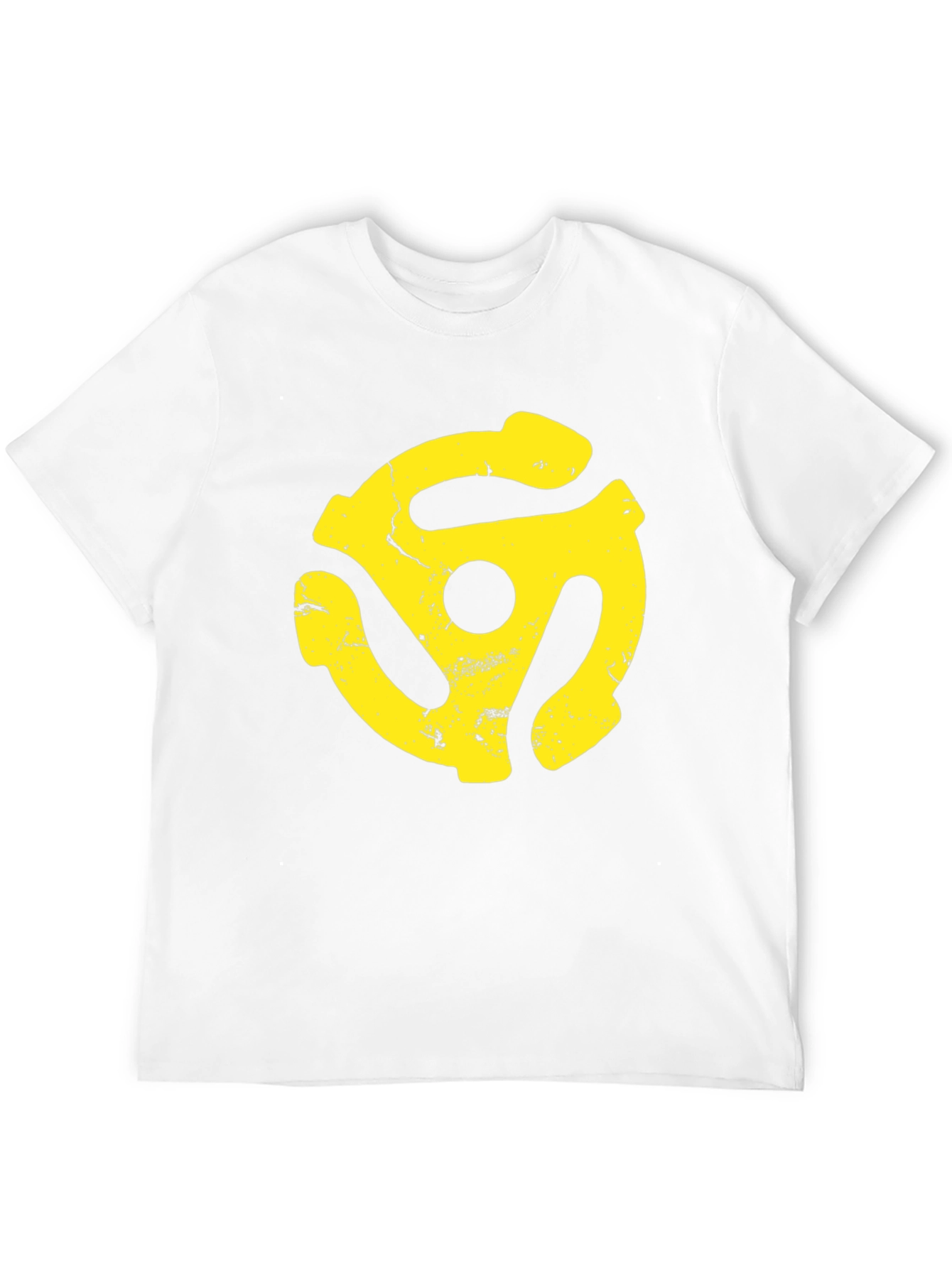 Retro Yellow Record Adapter Graphic Tee