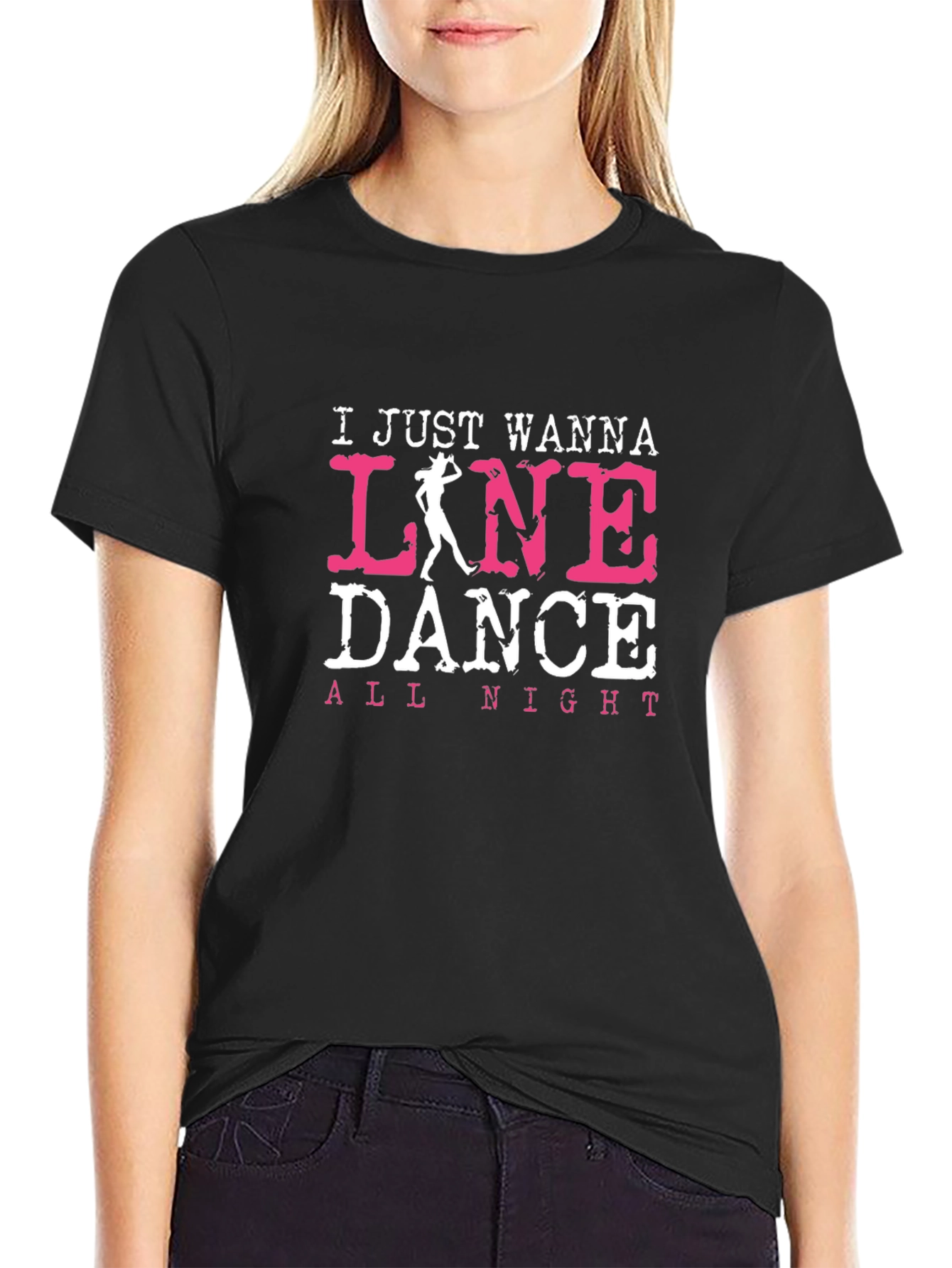 Line Dance T-Shirt - All Night Dancing Tee