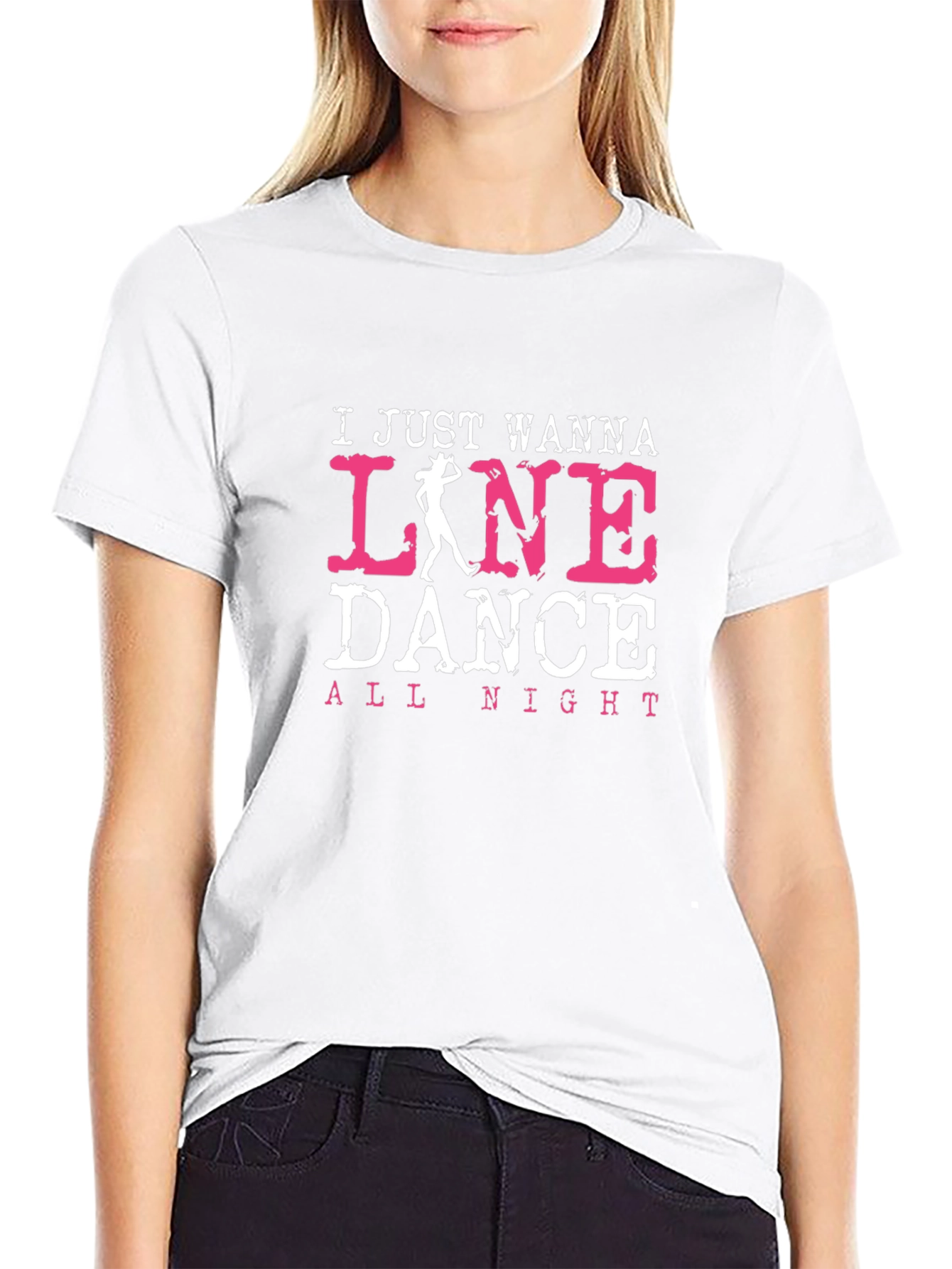 Line Dance T-Shirt - All Night Dancing Tee