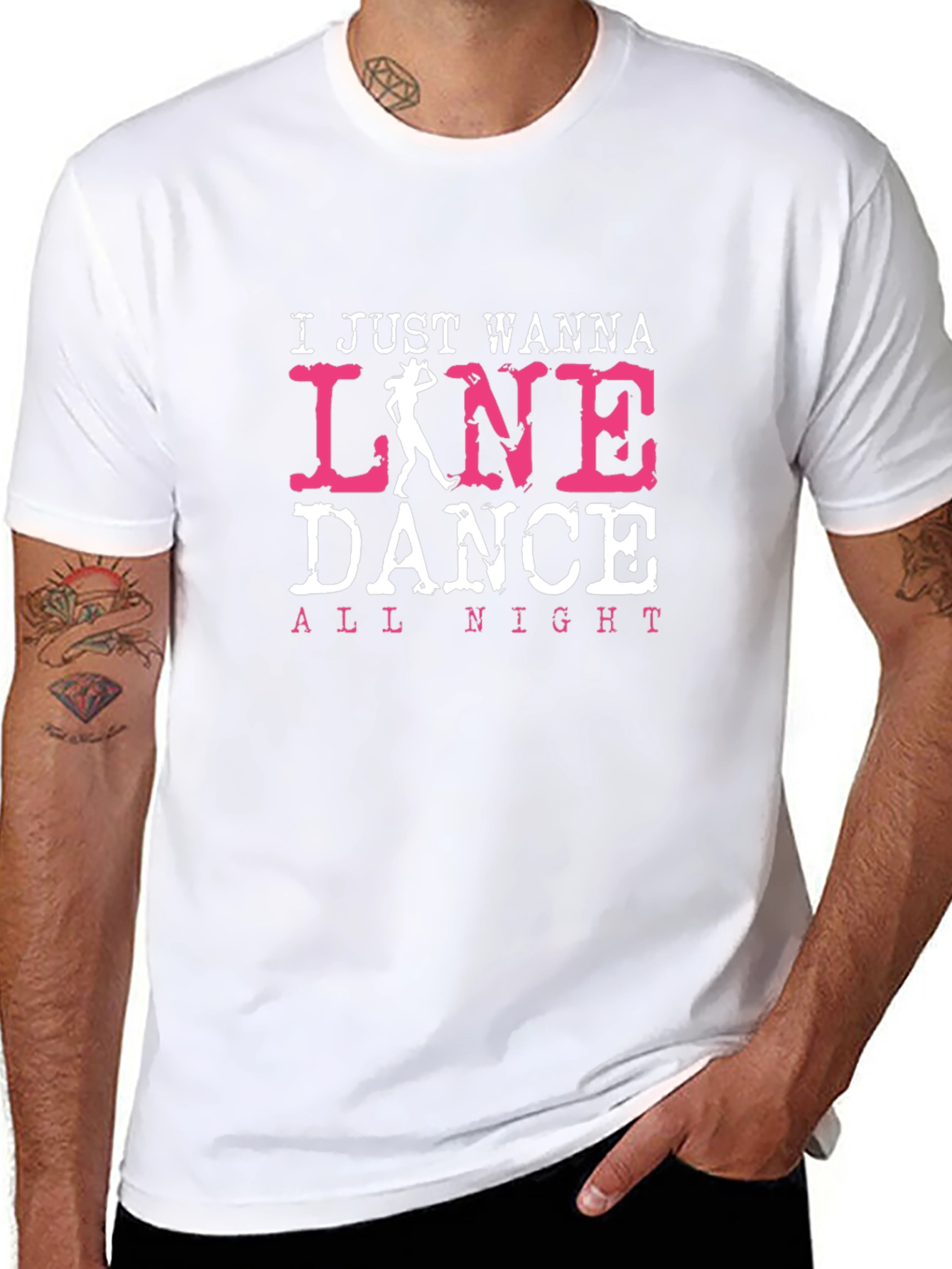 Line Dance T-Shirt - All Night Dancing Tee