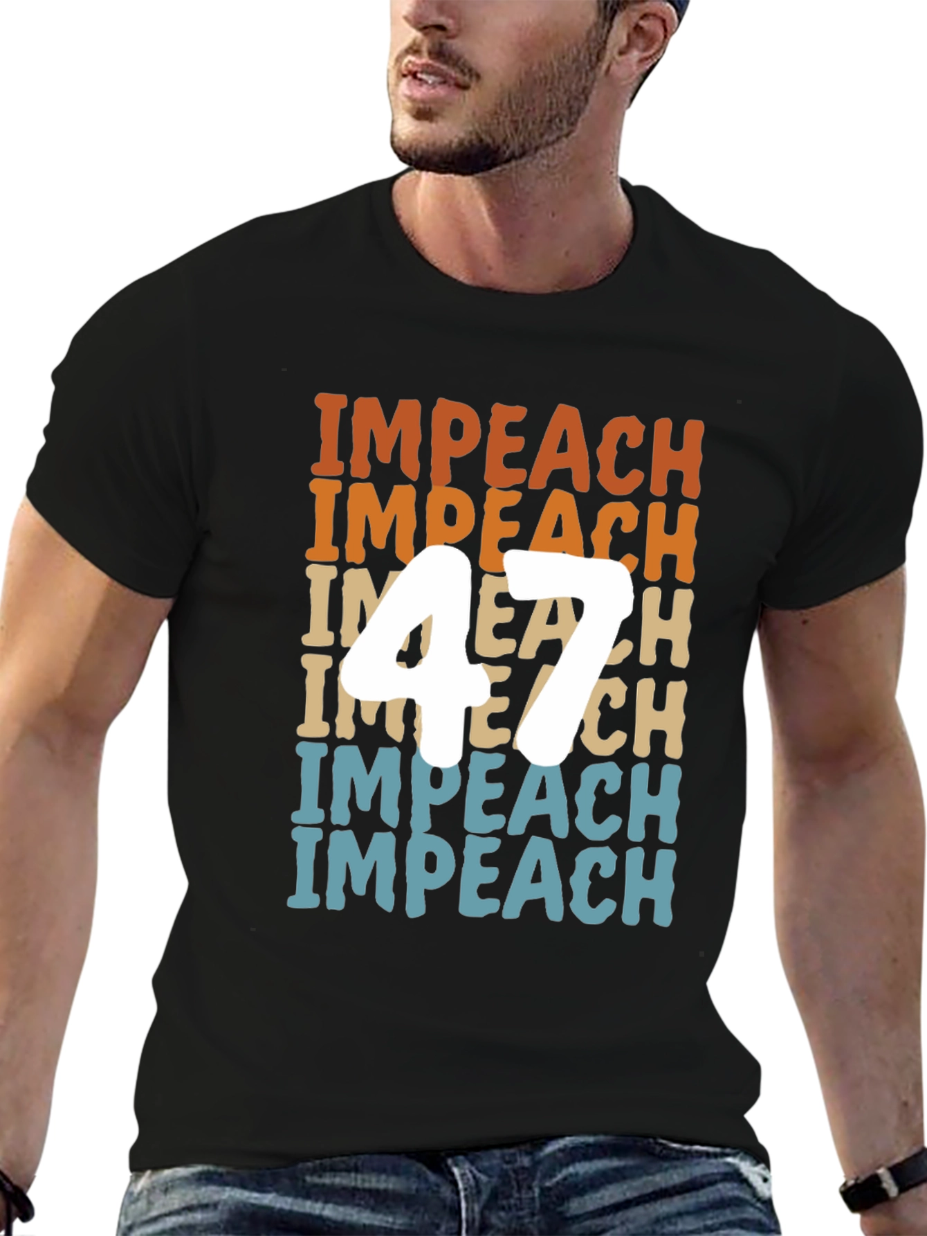 Impeach 47 Graphic Tee - Political Statement Shirt