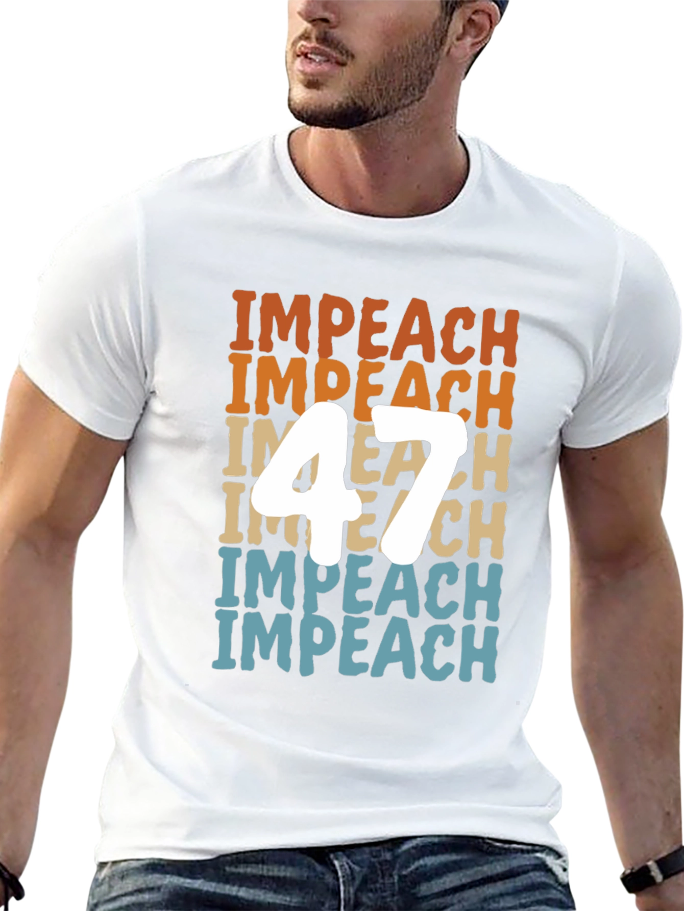 Impeach 47 Graphic Tee - Political Statement Shirt