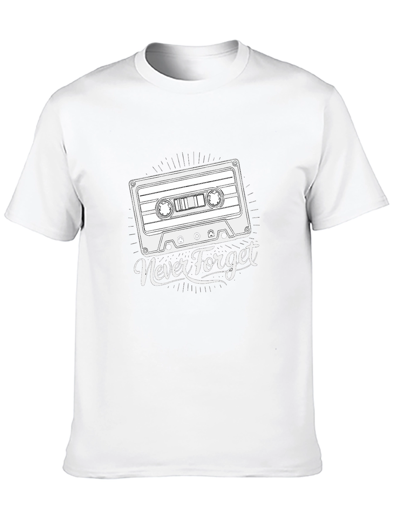 Retro Cassette Tape T-Shirt - Never Forget Tee