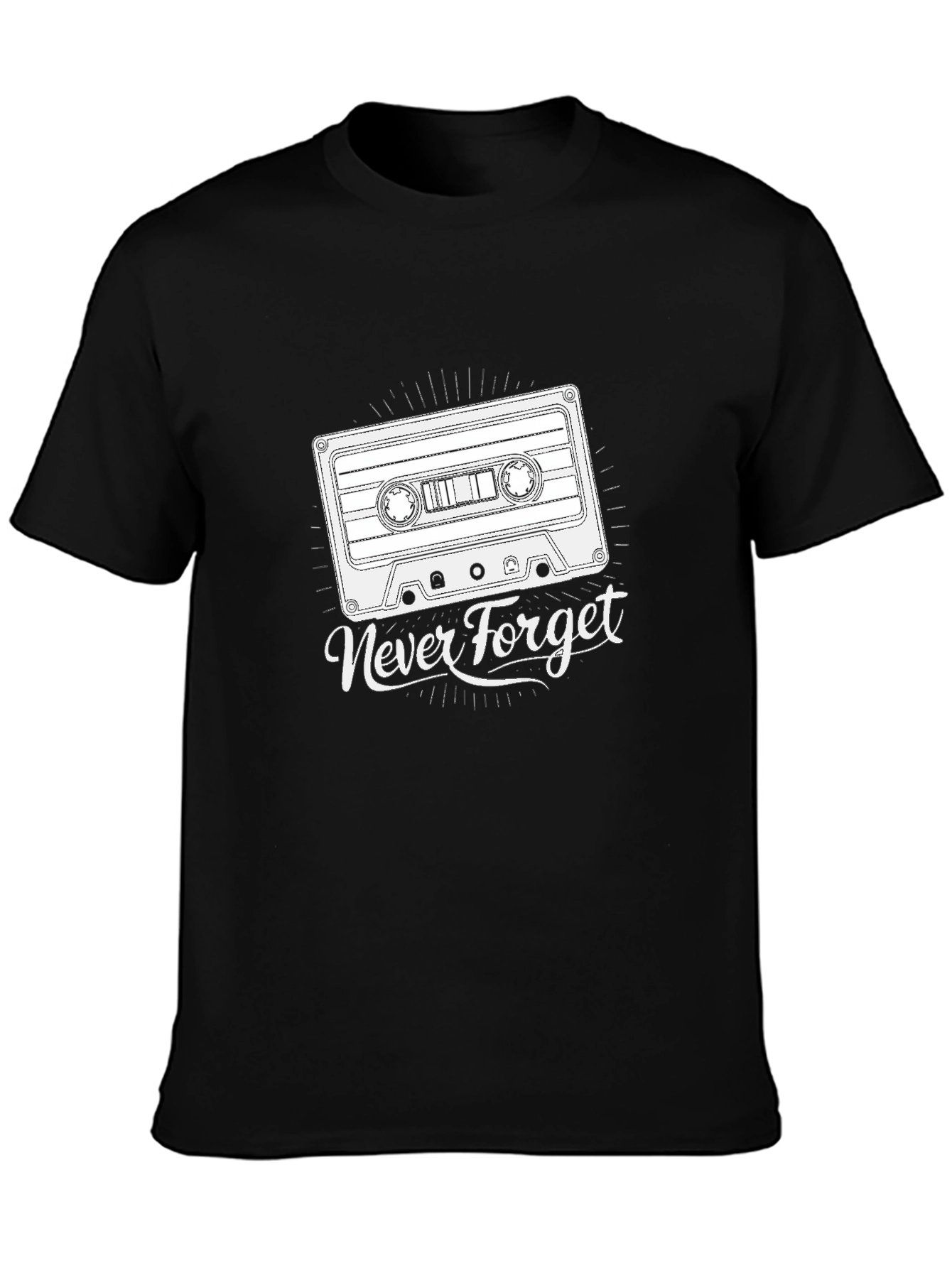 Retro Cassette Tape T-Shirt - Never Forget Tee