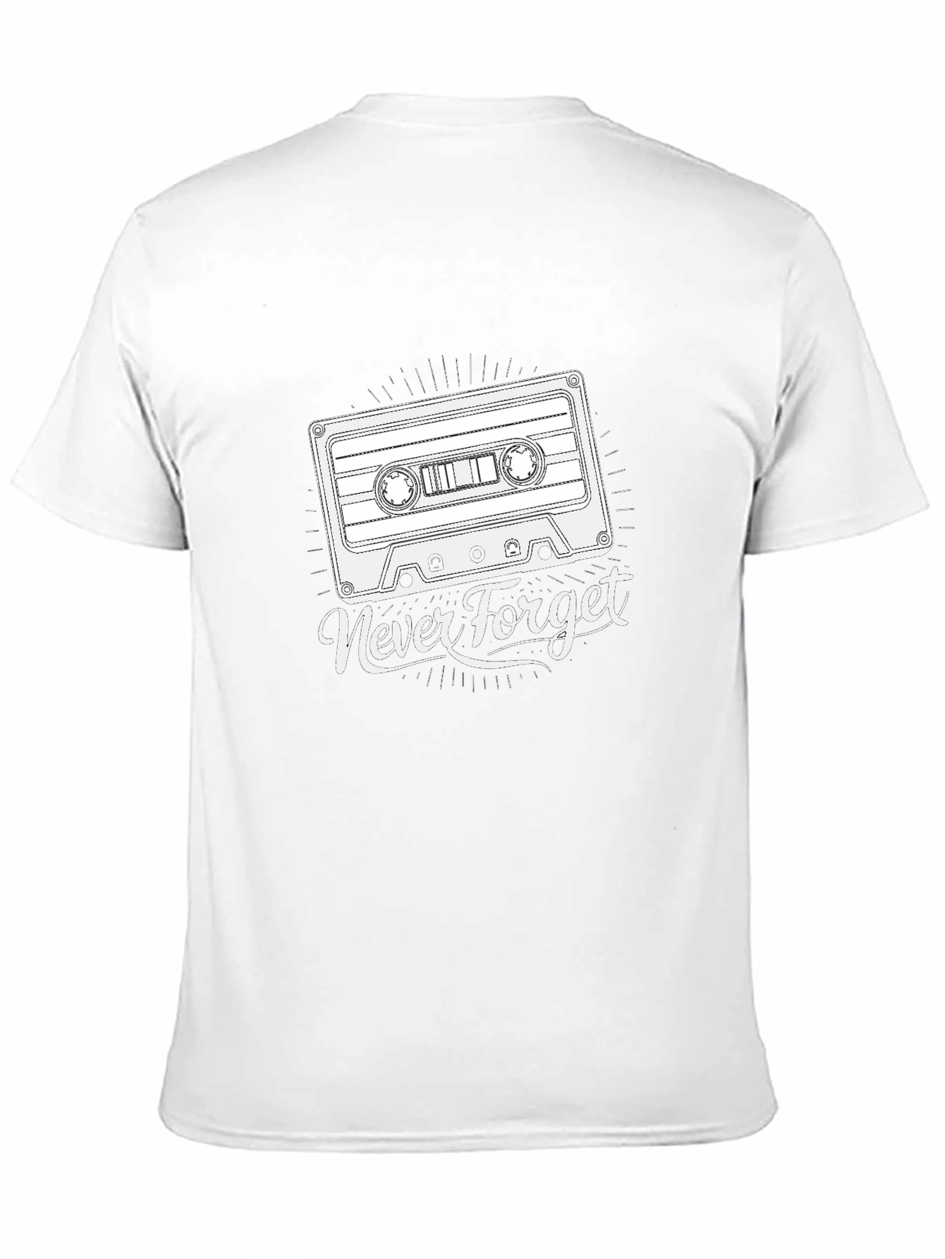Retro Cassette Tape T-Shirt - Never Forget Tee