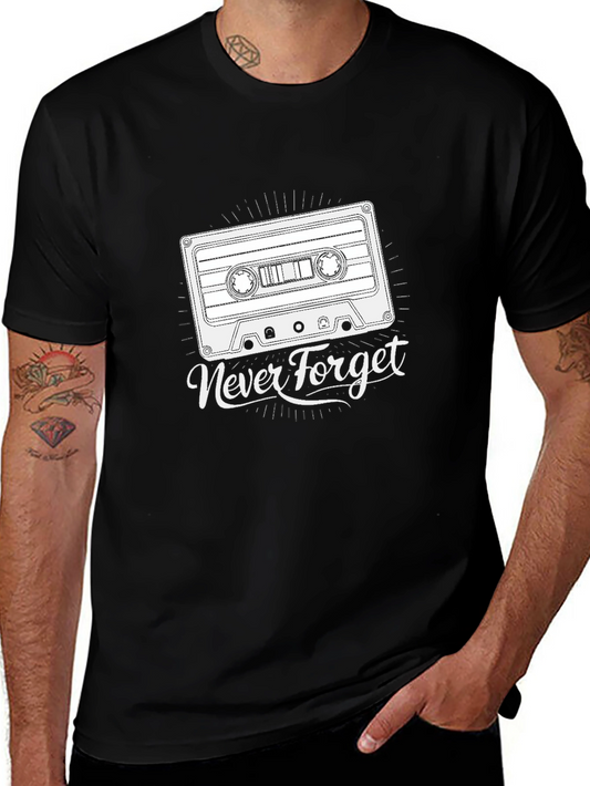 Retro Cassette Tape T-Shirt - Never Forget Tee