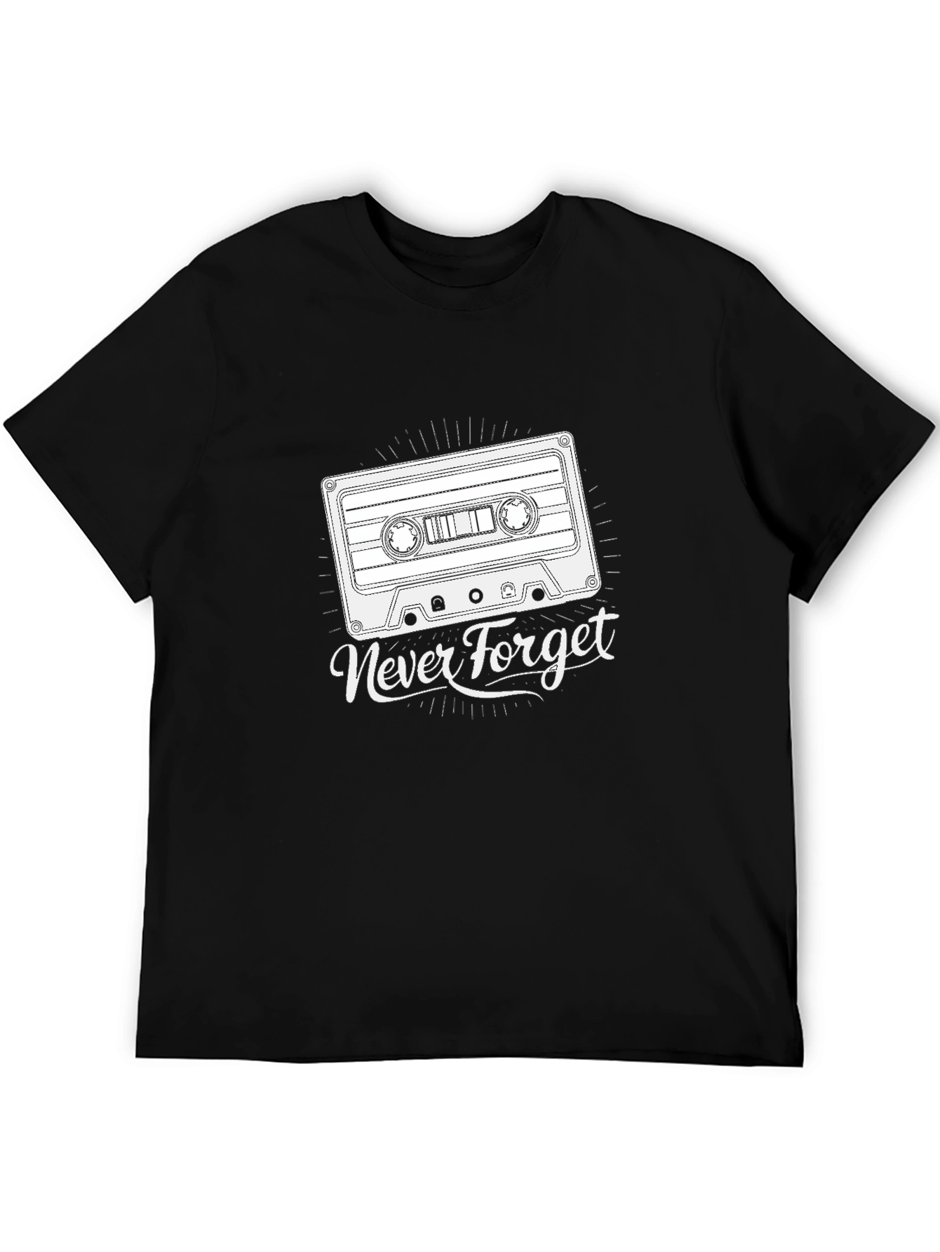 Retro Cassette Tape T-Shirt - Never Forget Tee