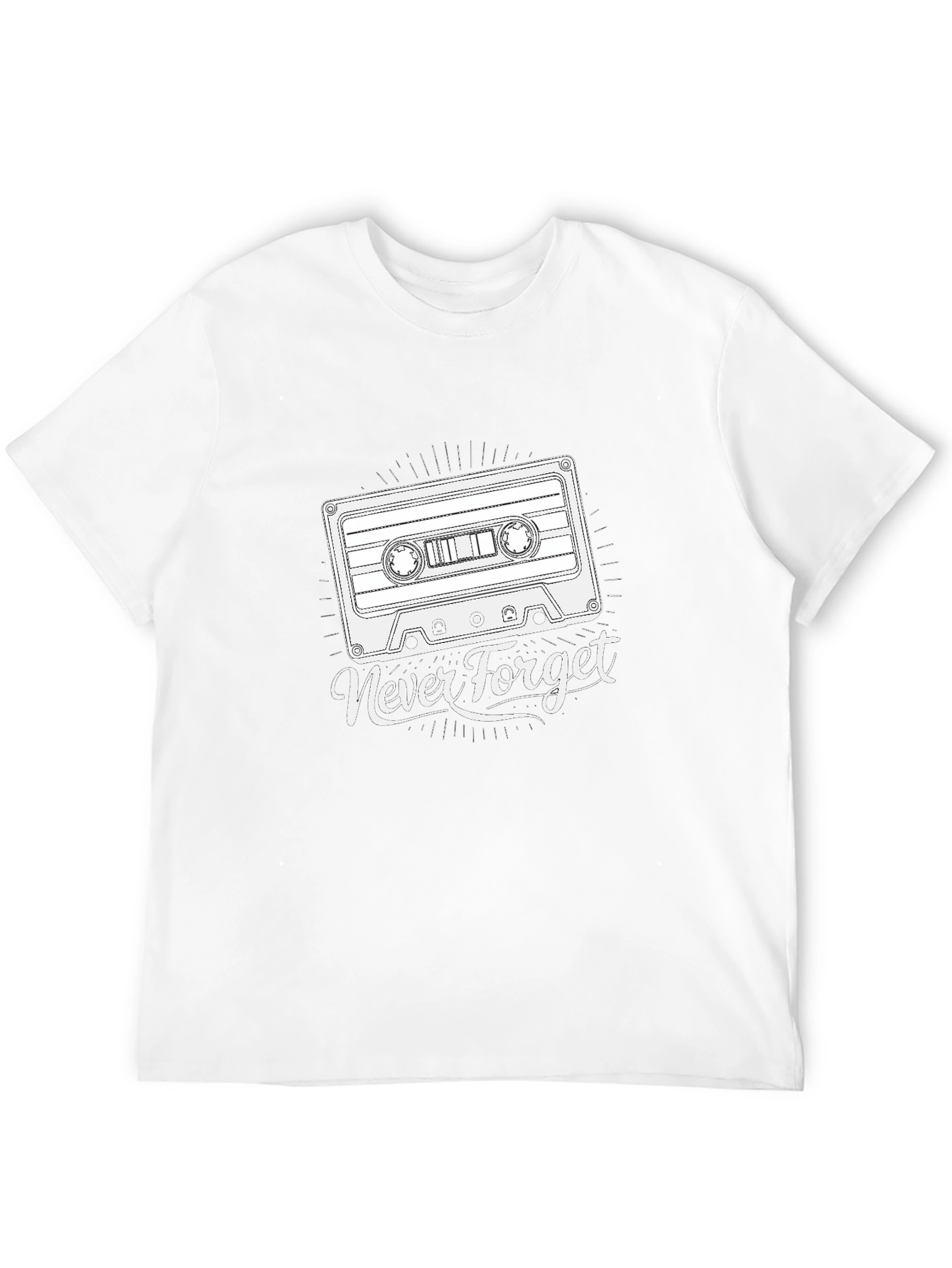 Retro Cassette Tape T-Shirt - Never Forget Tee