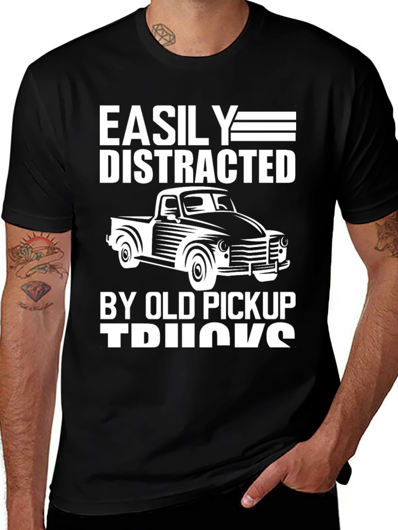 Easily Distracted By Old Pickup Trucks T-Shirt