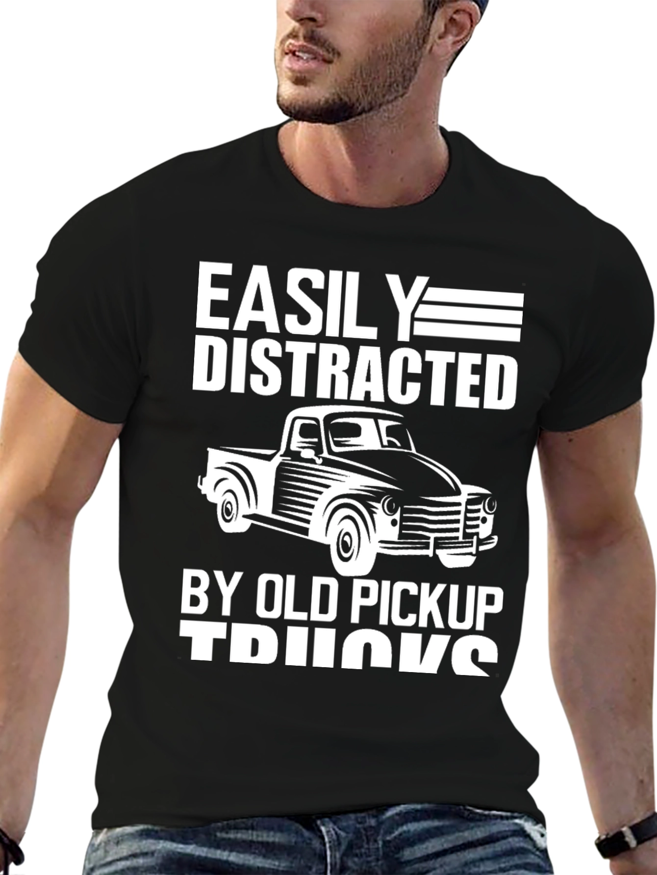 Easily Distracted By Old Pickup Trucks T-Shirt