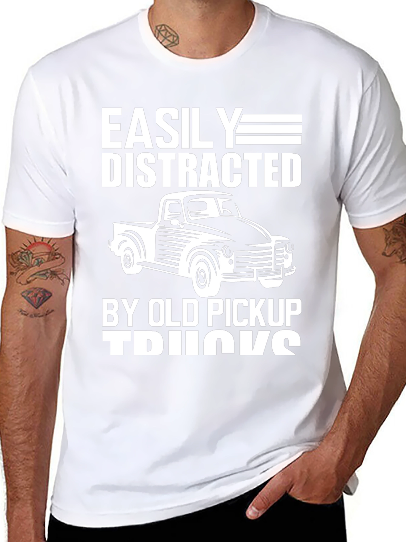 Easily Distracted By Old Pickup Trucks T-Shirt