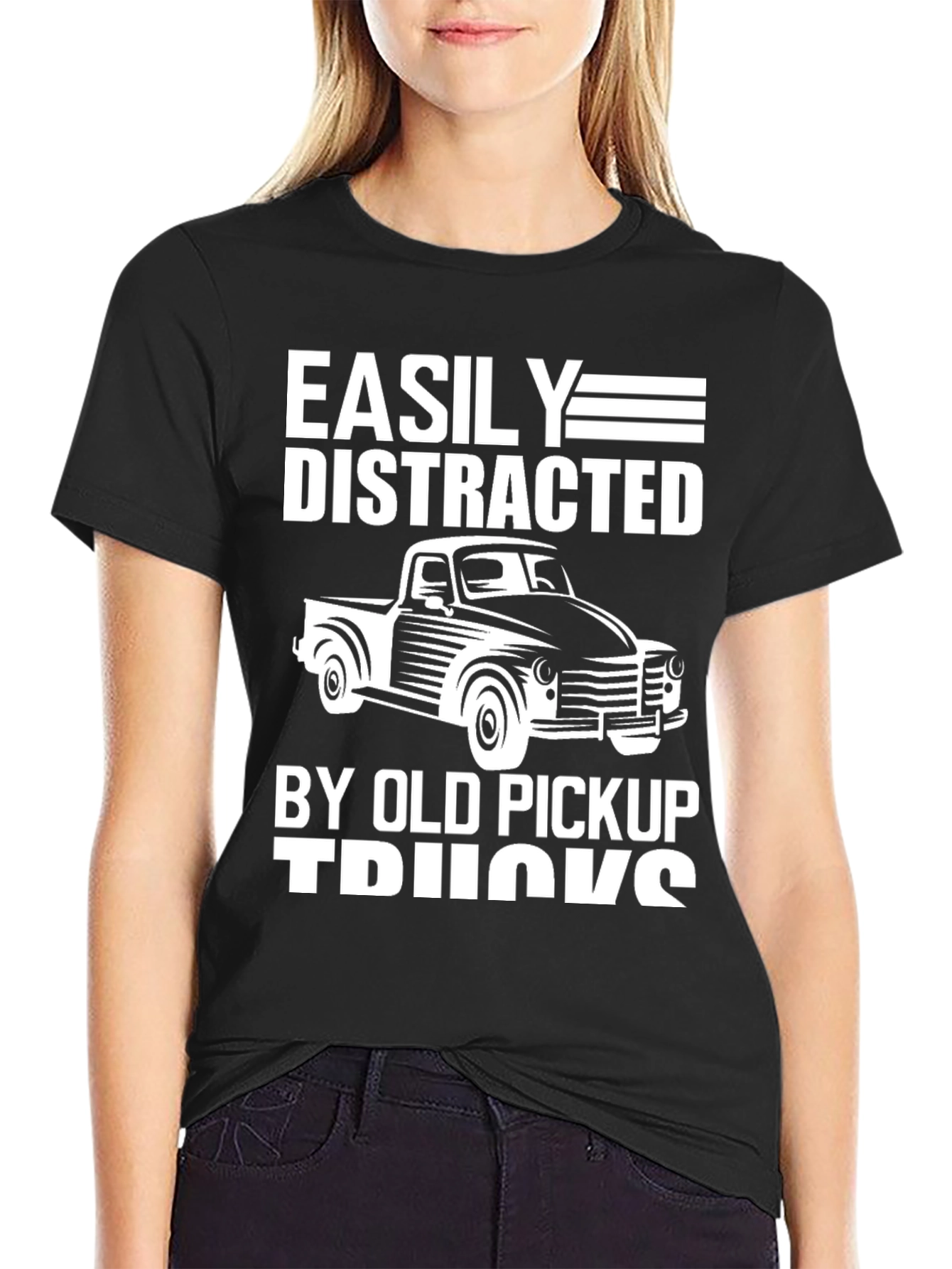 Easily Distracted By Old Pickup Trucks T-Shirt