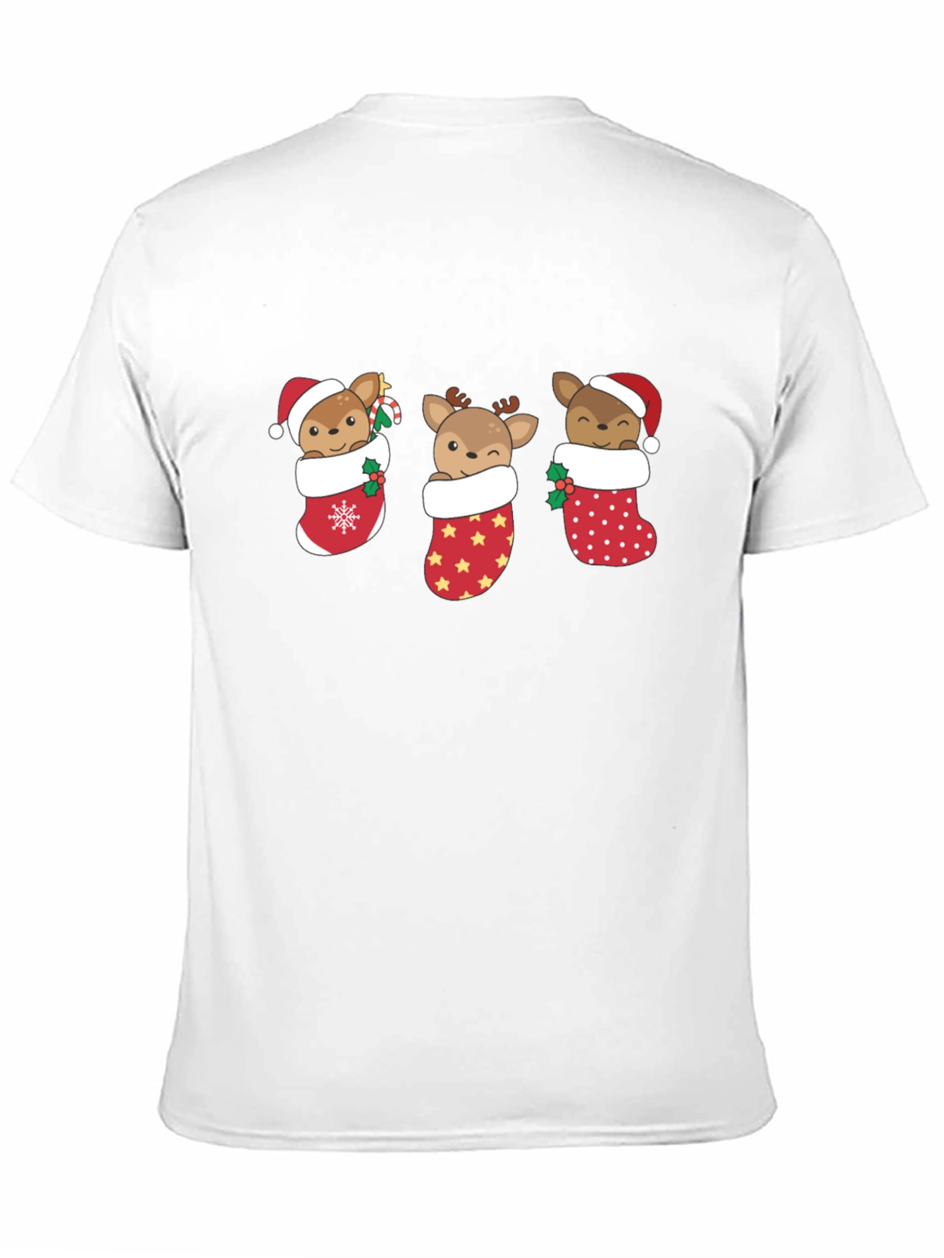 Christmas Reindeer Stocking T-Shirt