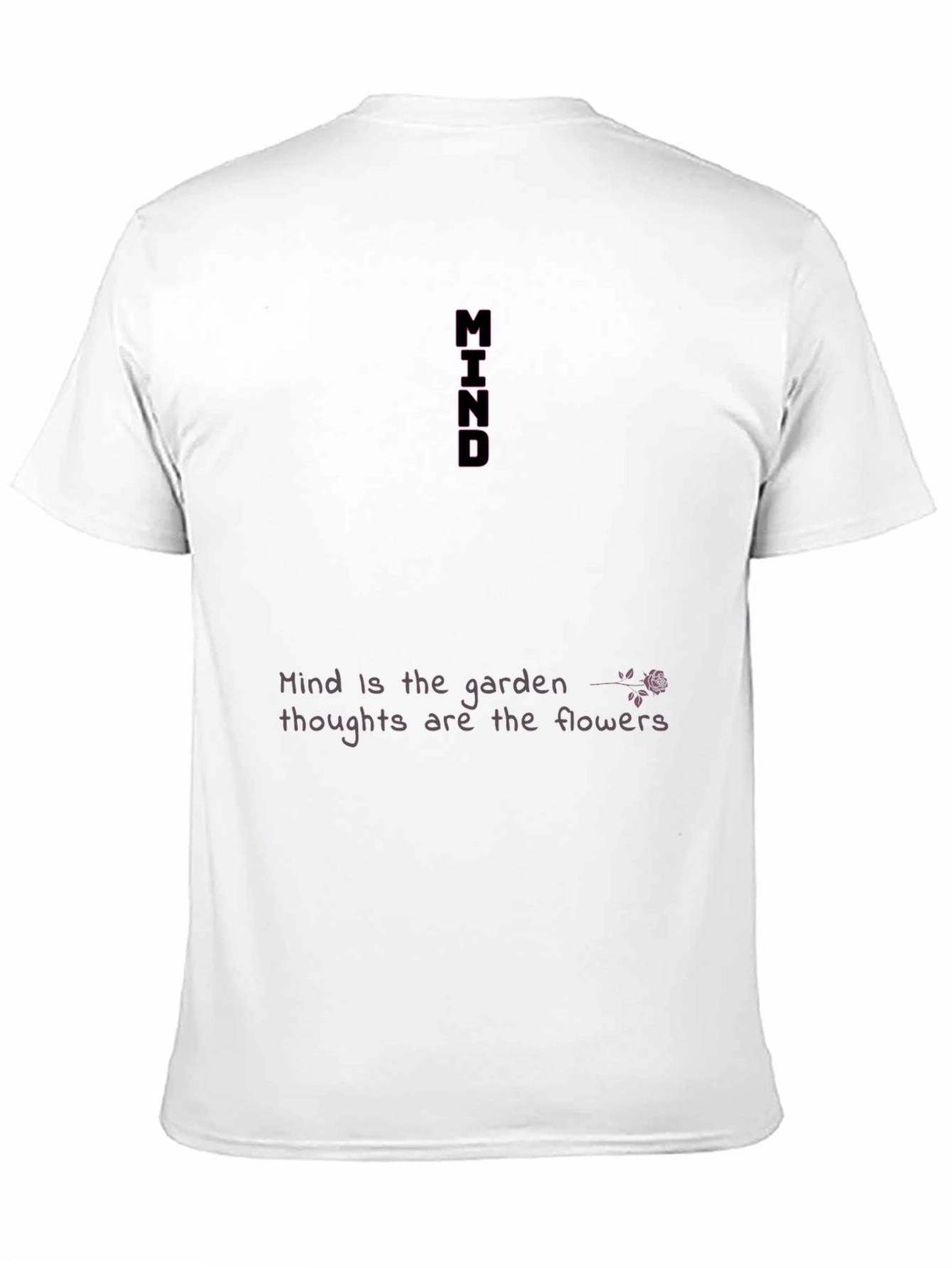 Mind Garden Graphic Tee - Black Casual T-Shirt
