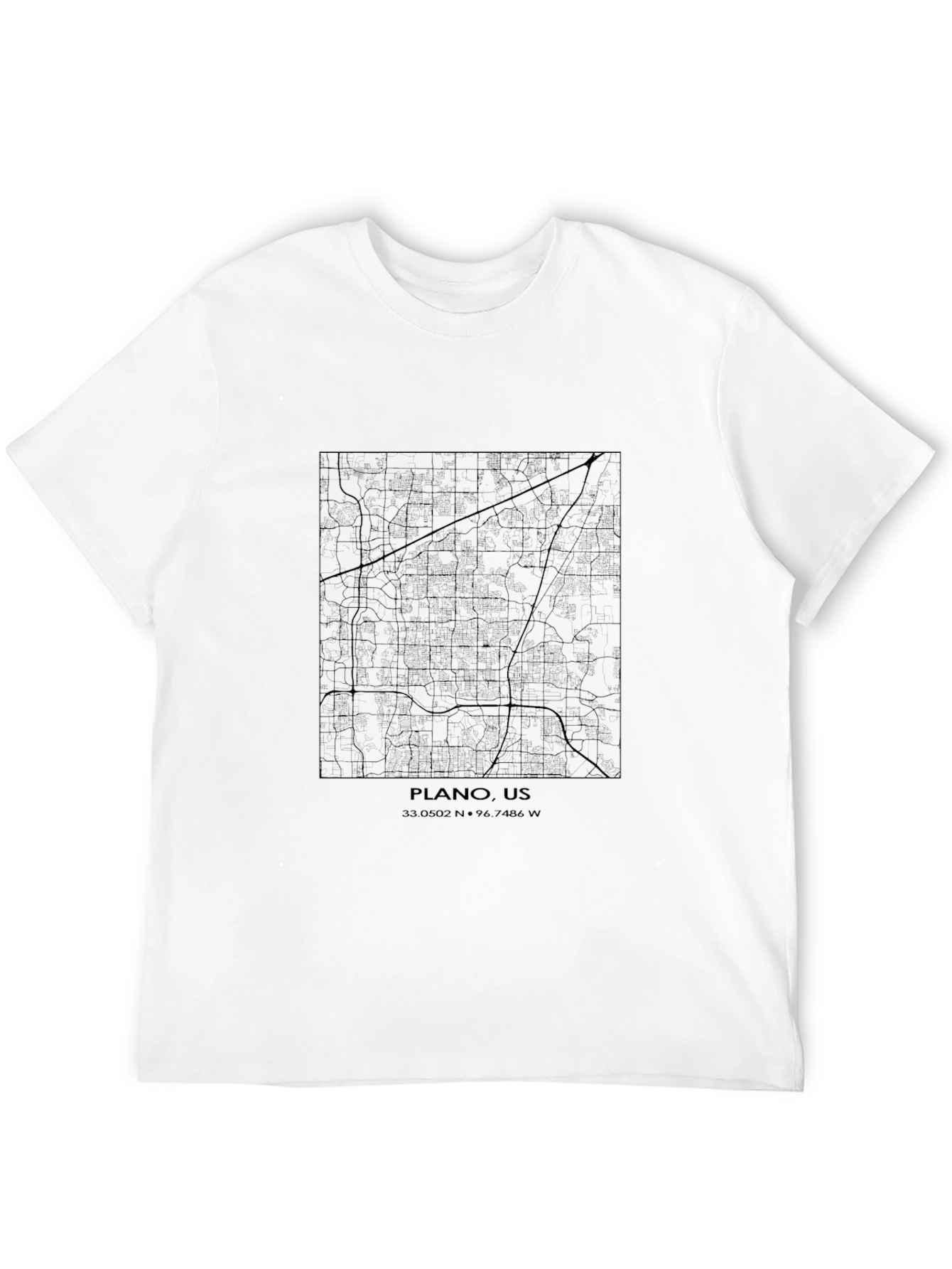 Plano US Map T-Shirt - Unisex City Streetwear