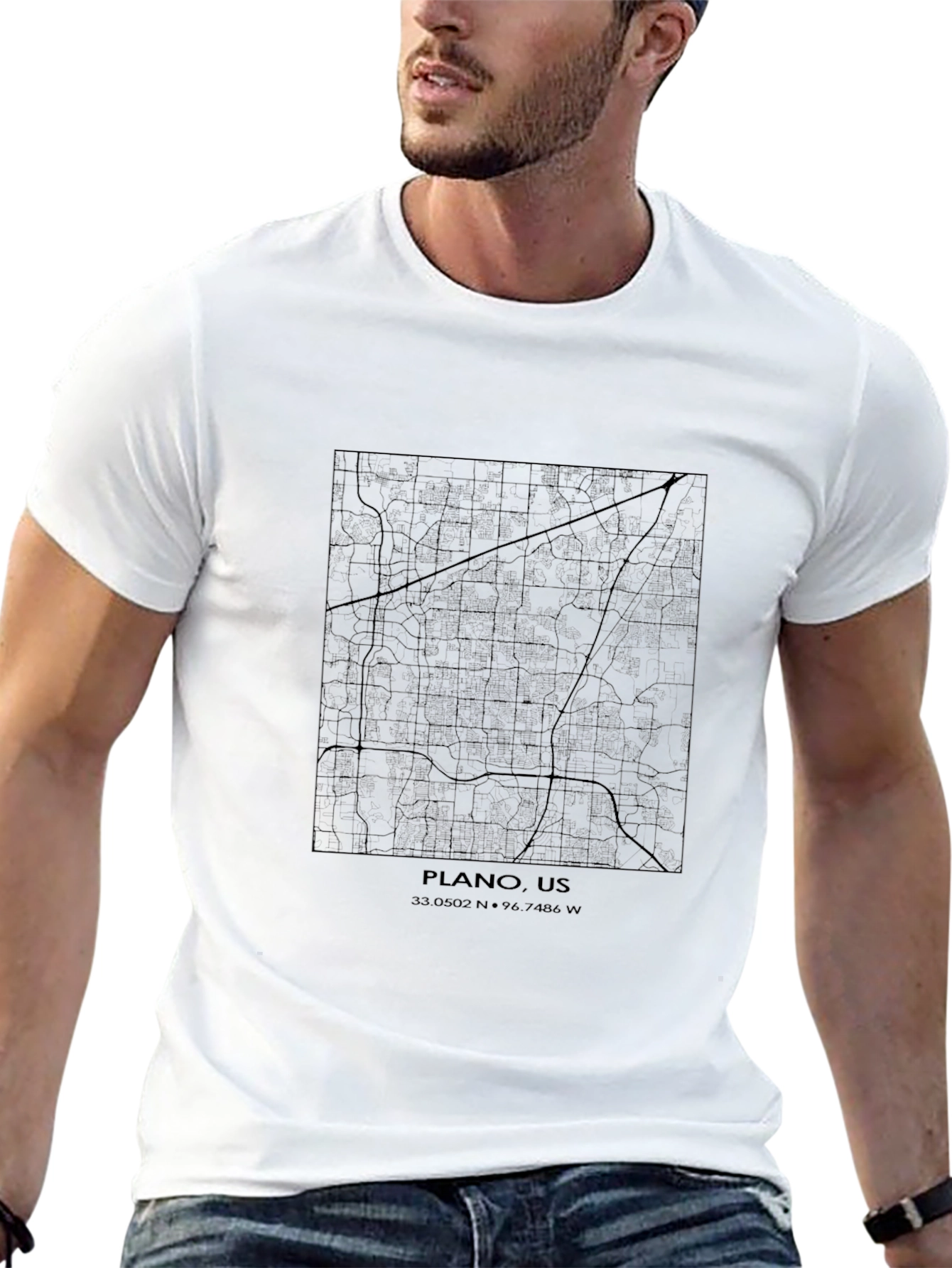 Plano US Map T-Shirt - Unisex City Streetwear