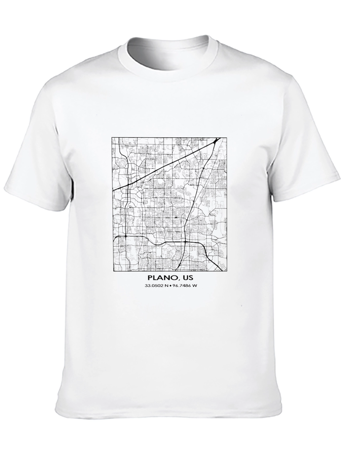 Plano US Map T-Shirt - Unisex City Streetwear