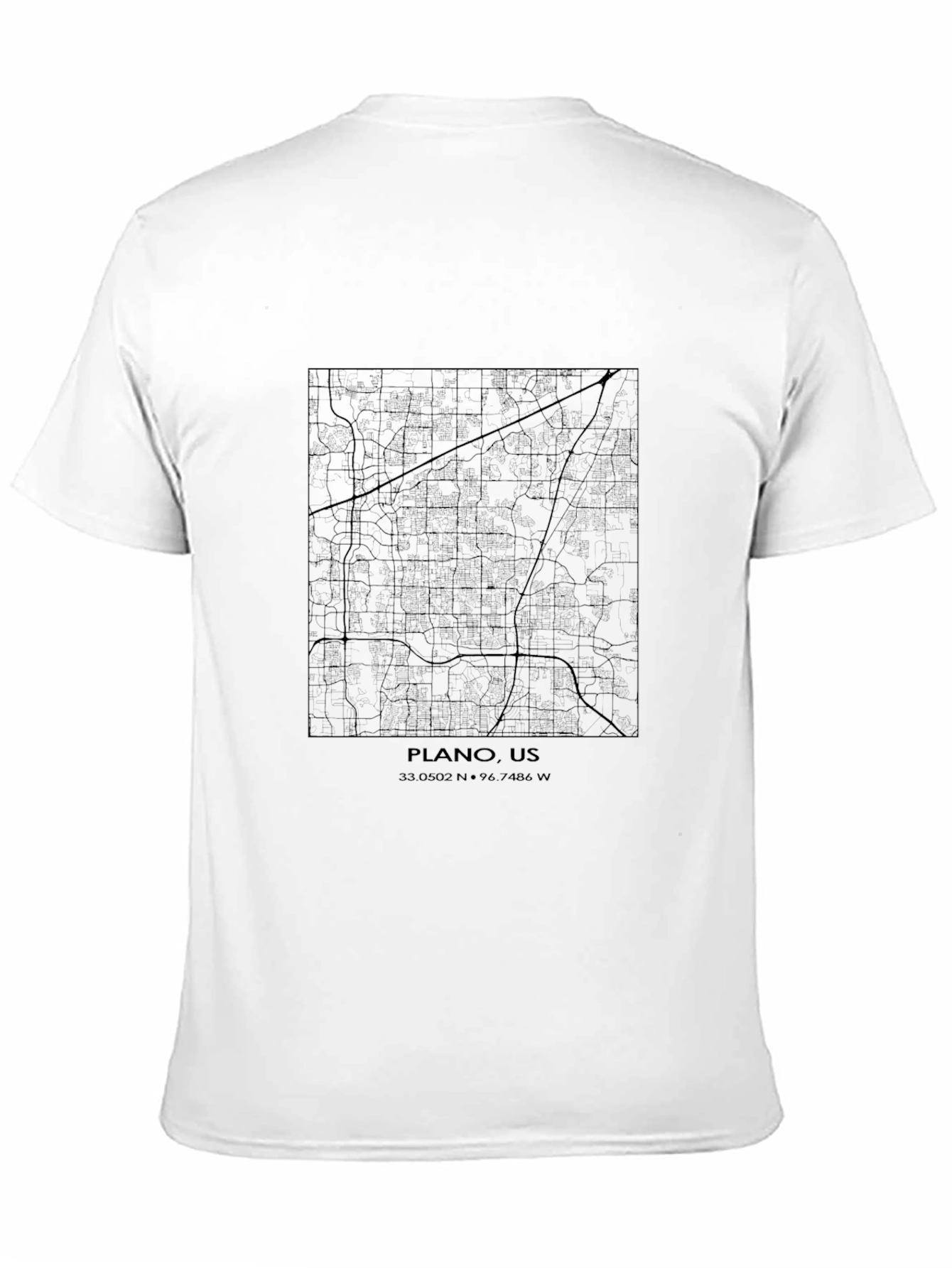 Plano US Map T-Shirt - Unisex City Streetwear