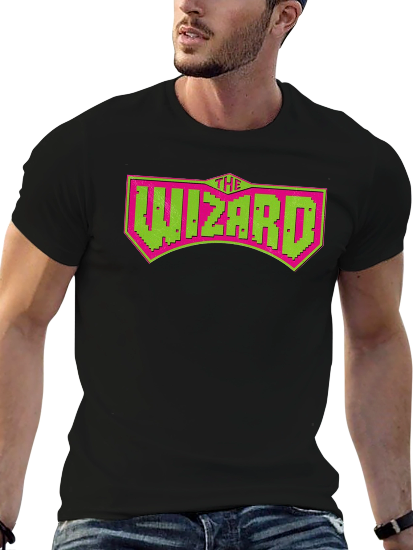 The Wizard Retro Gaming T-Shirt - Pixelated Design