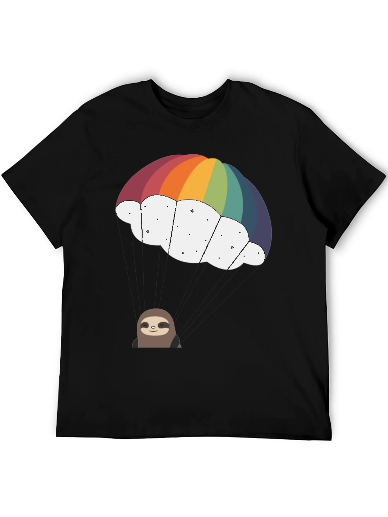 Sloth Parachute Graphic Tee - Comfort & Style