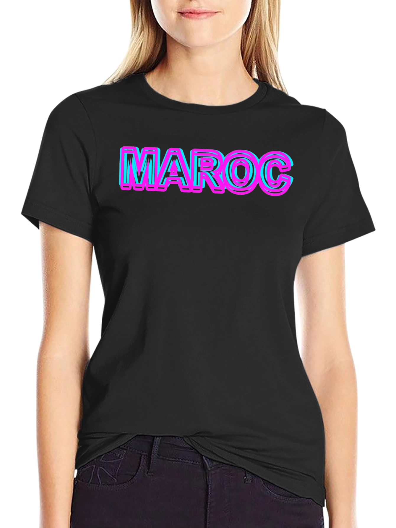 Maroc Graphic Tee - Neon Style