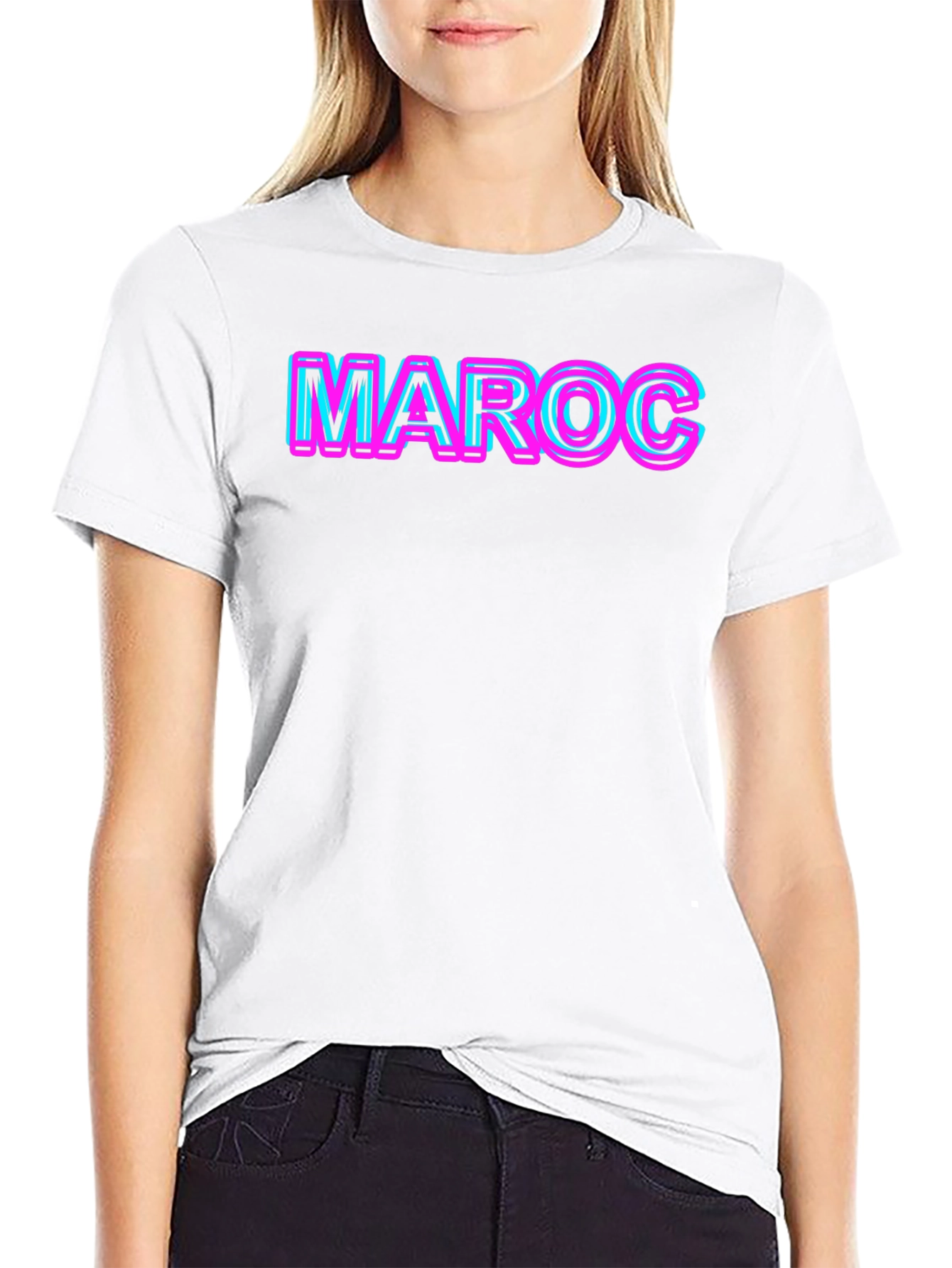 Maroc Graphic Tee - Neon Style