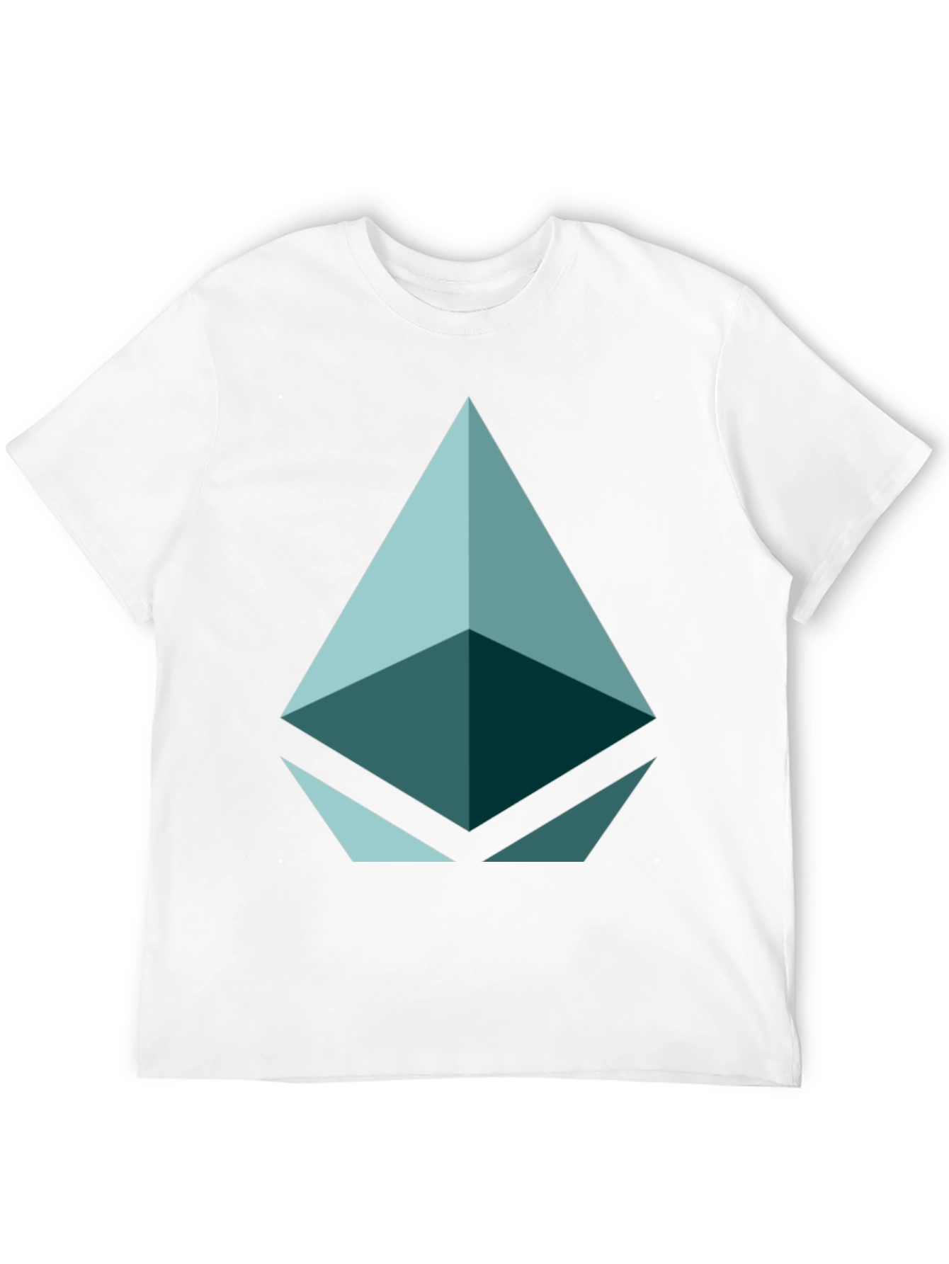 Geometric Triangle Graphic Tee - Black Casual Shirt