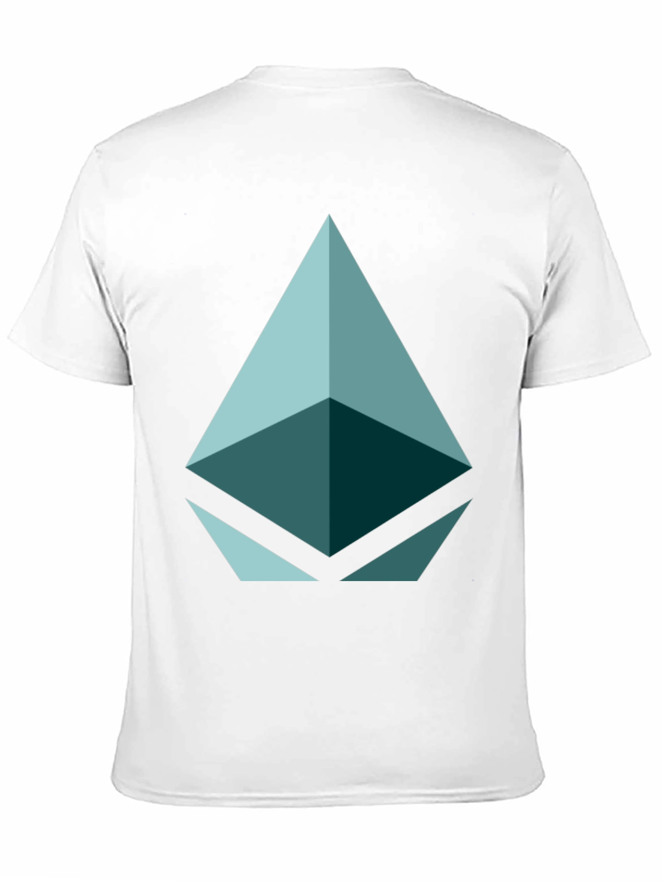 Geometric Triangle Graphic Tee - Black Casual Shirt
