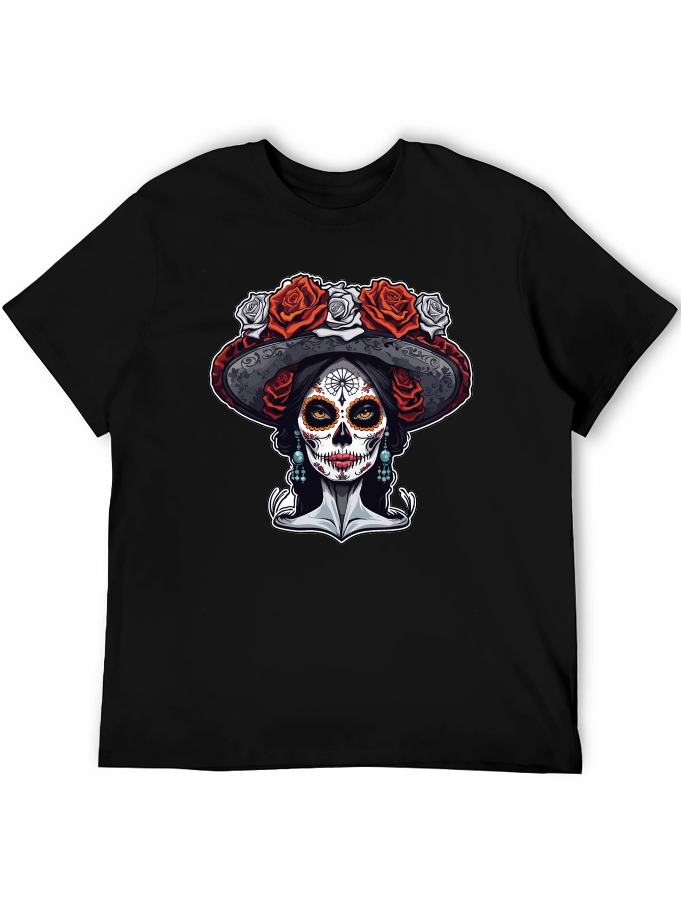 Day of the Dead T-Shirt - Sugar Skull Catrina