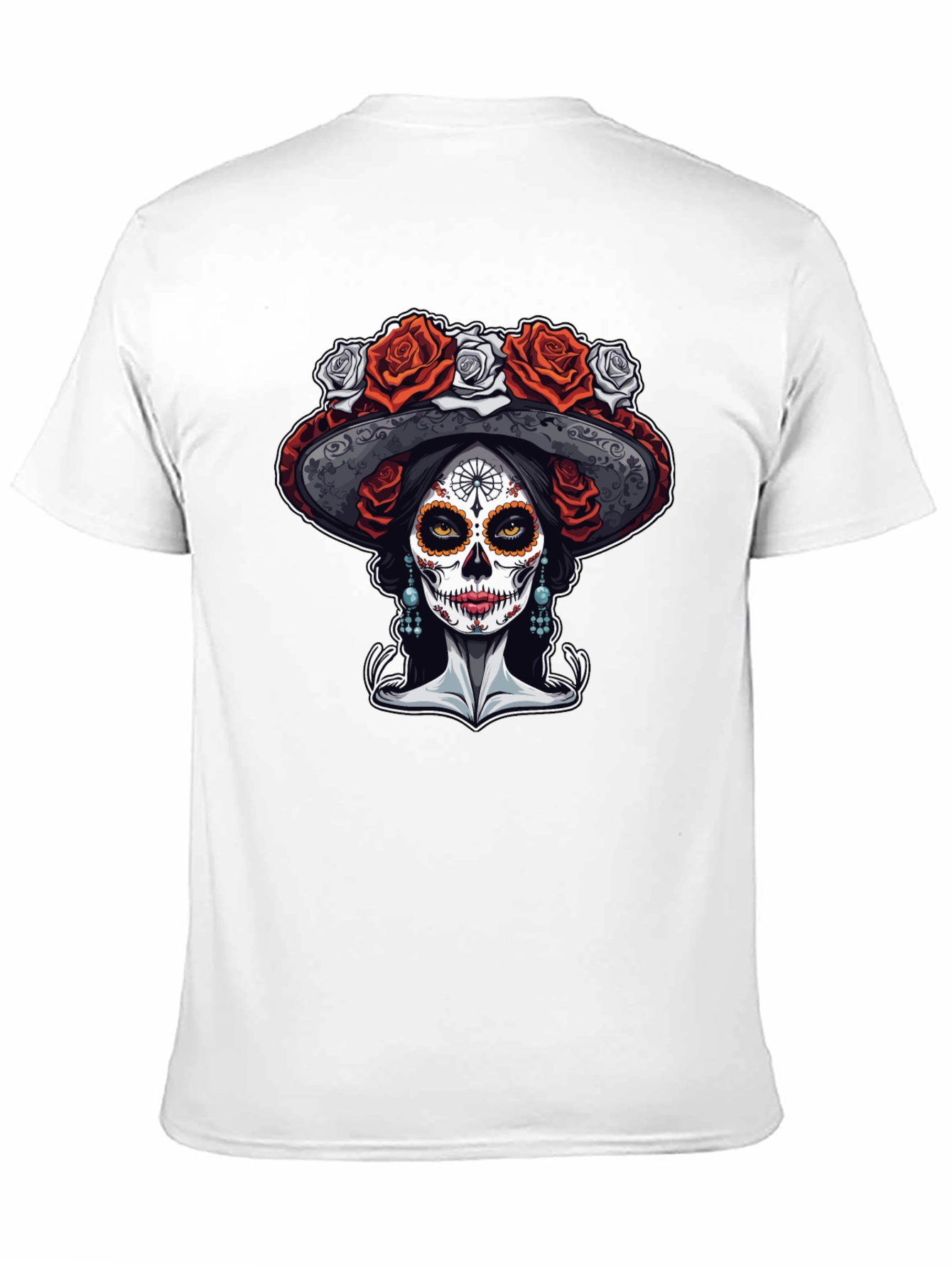 Day of the Dead T-Shirt - Sugar Skull Catrina