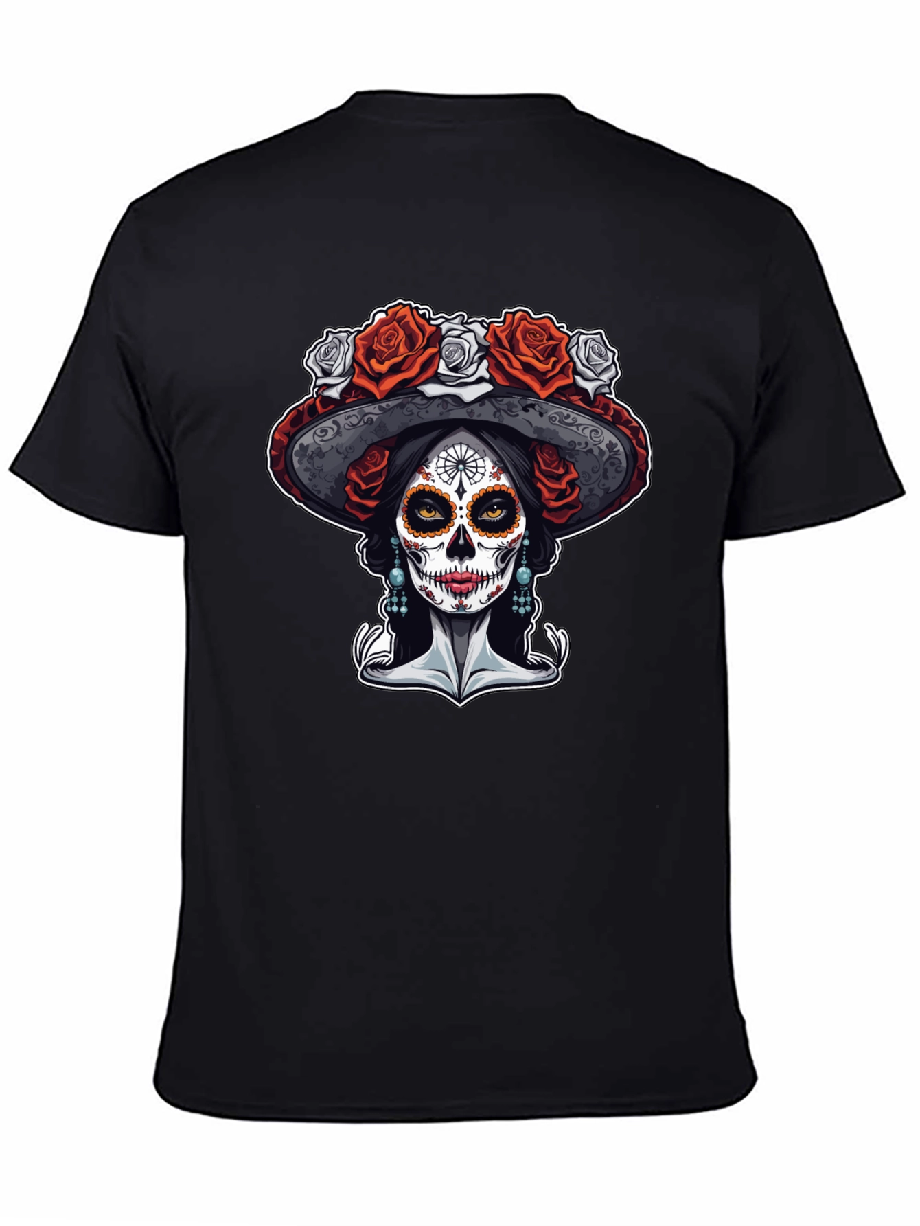 Day of the Dead T-Shirt - Sugar Skull Catrina