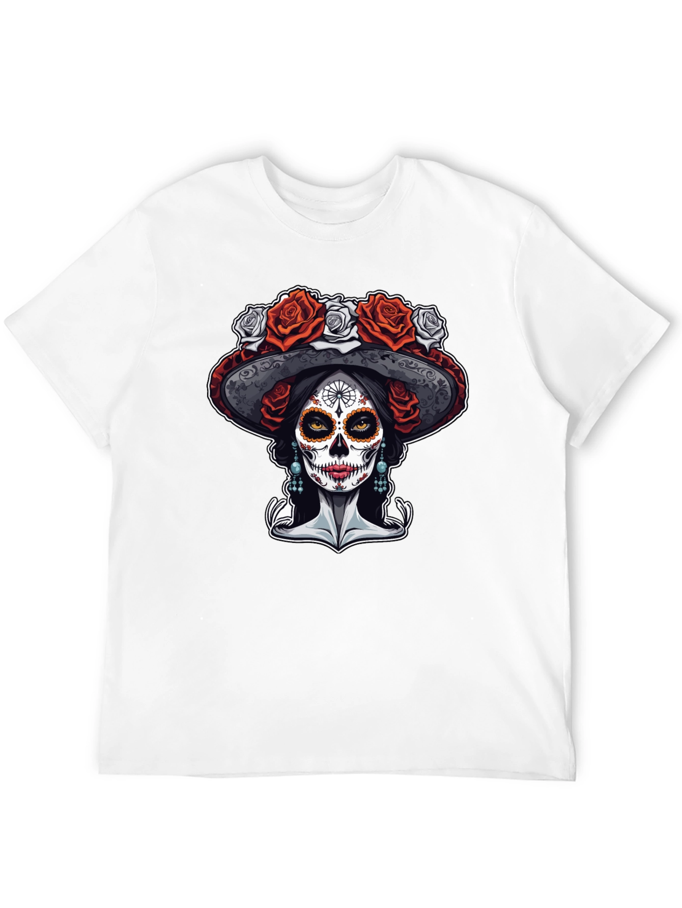 Day of the Dead T-Shirt - Sugar Skull Catrina