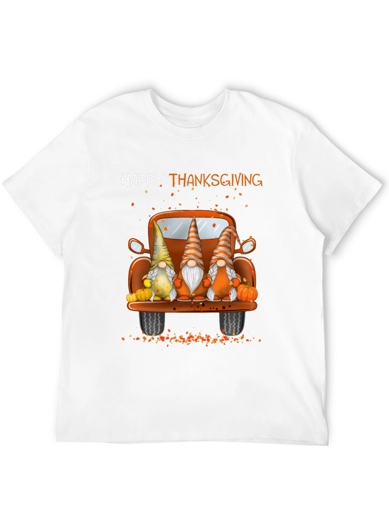 Happy Thanksgiving Gnomes Truck T-Shirt