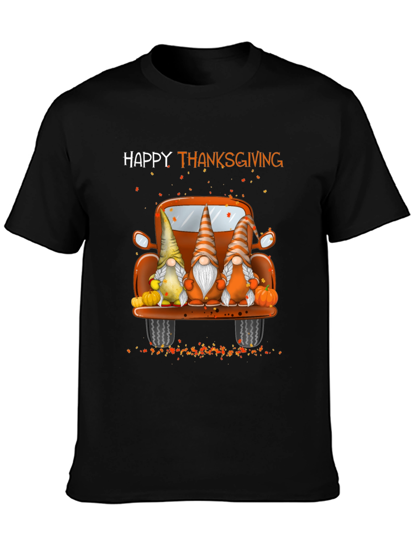Happy Thanksgiving Gnomes Truck T-Shirt