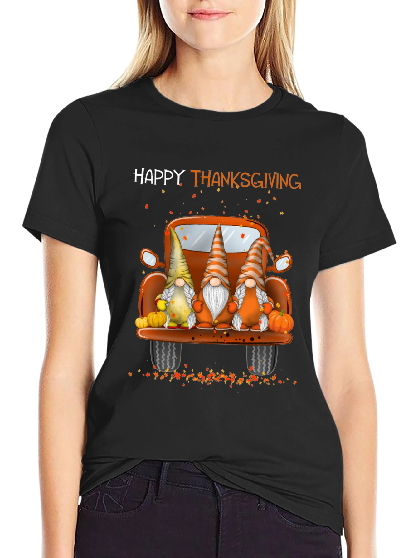 Happy Thanksgiving Gnomes Truck T-Shirt