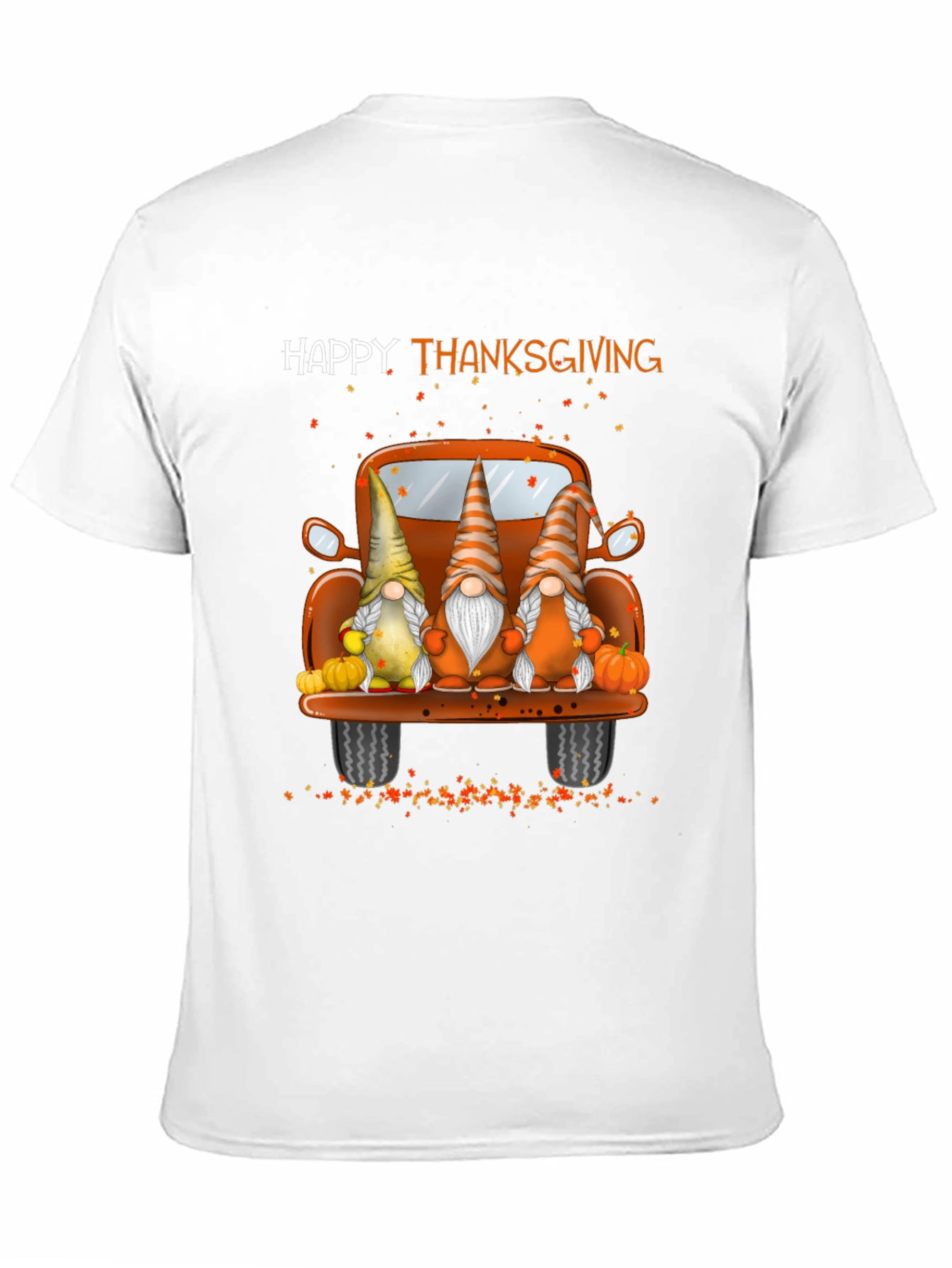 Happy Thanksgiving Gnomes Truck T-Shirt