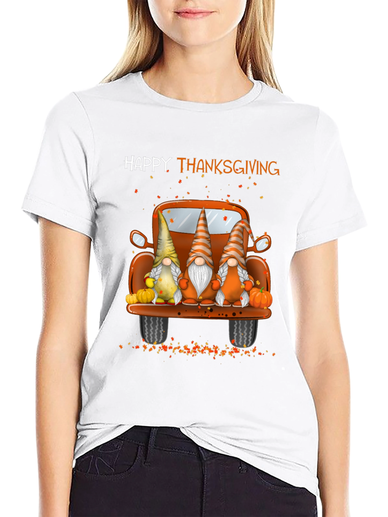 Happy Thanksgiving Gnomes Truck T-Shirt