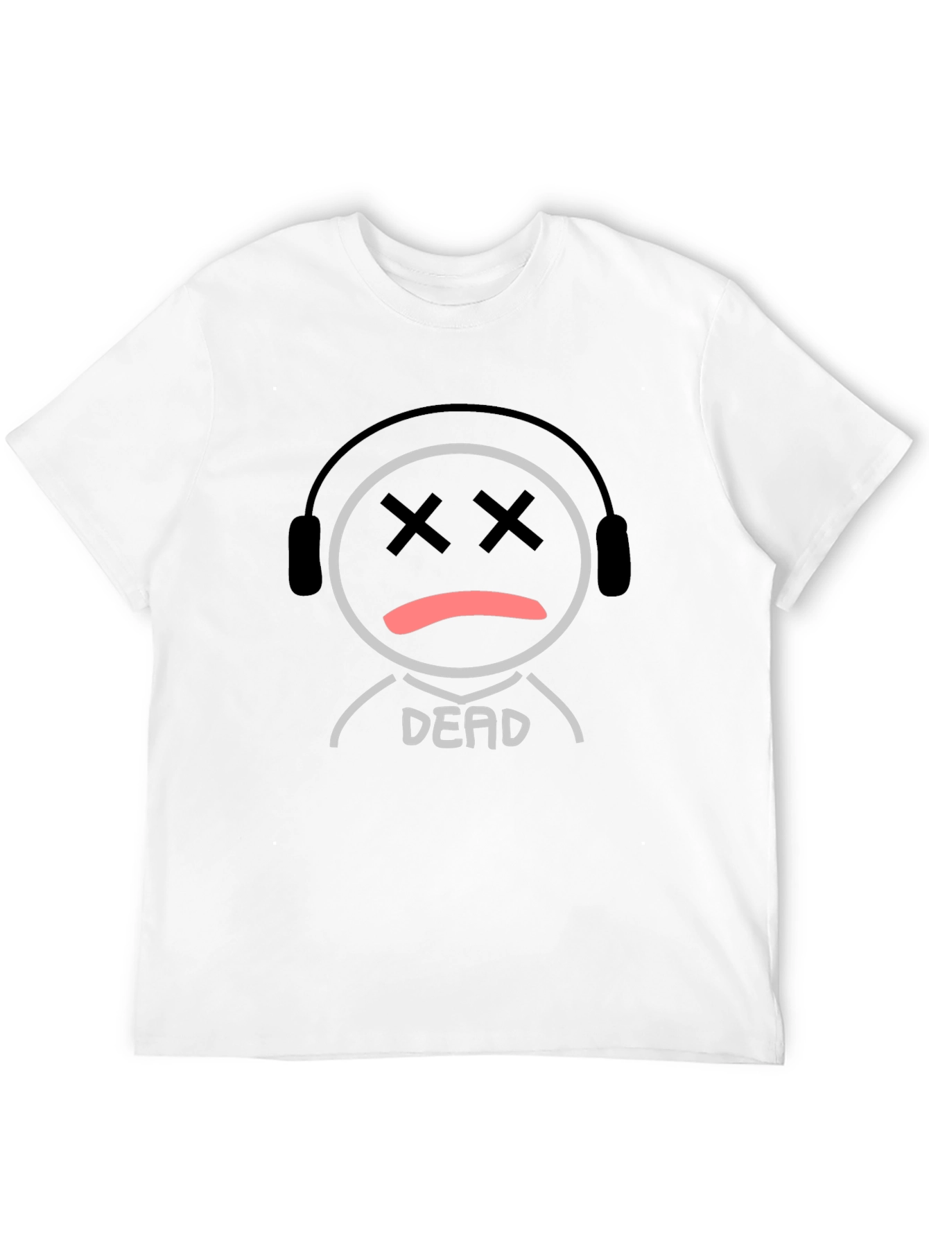 Dead Emoji Graphic T-Shirt - Black