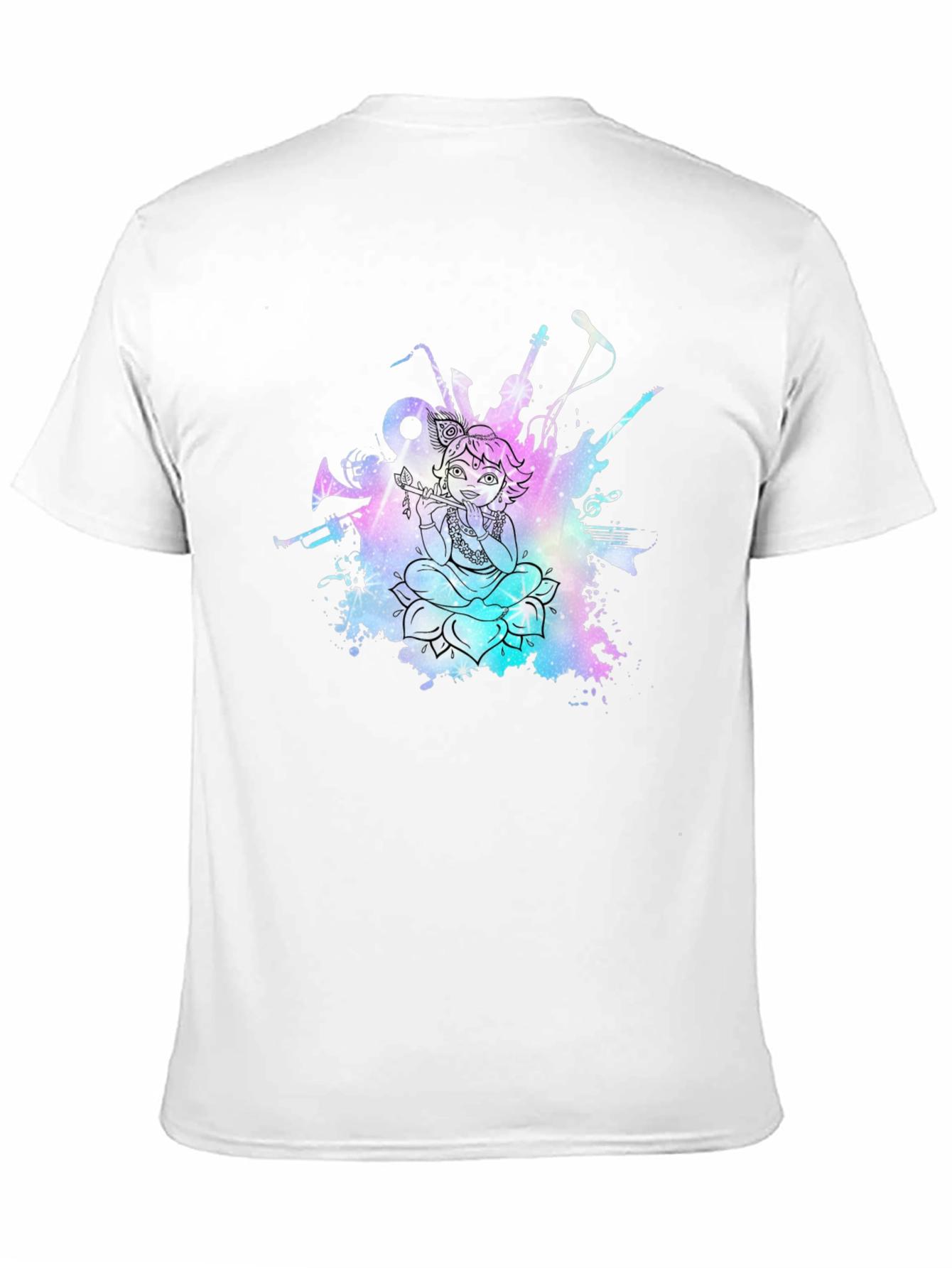 Musical Krishna Graphic T-Shirt