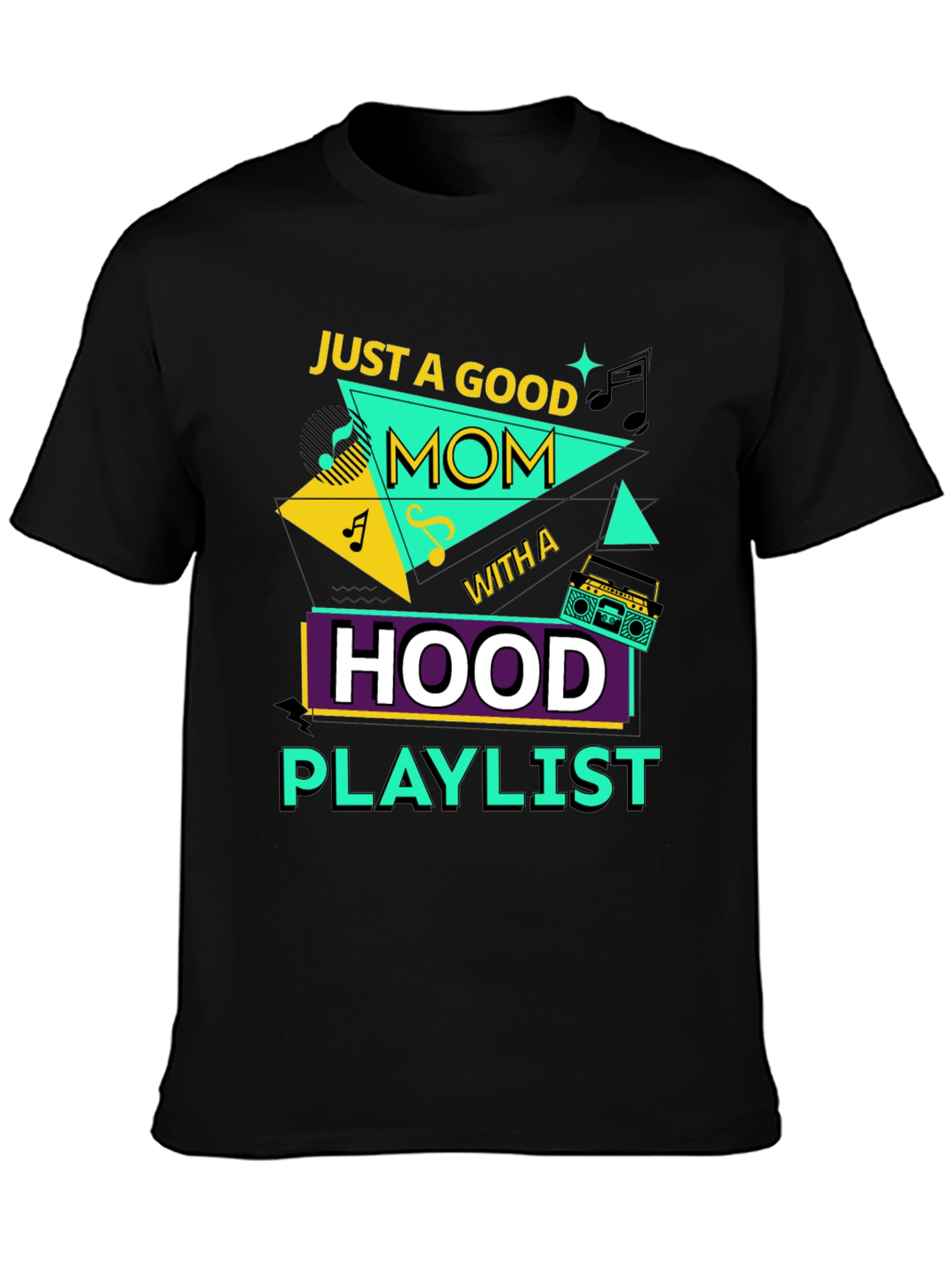 Good Mom Hood Playlist Graphic Tee