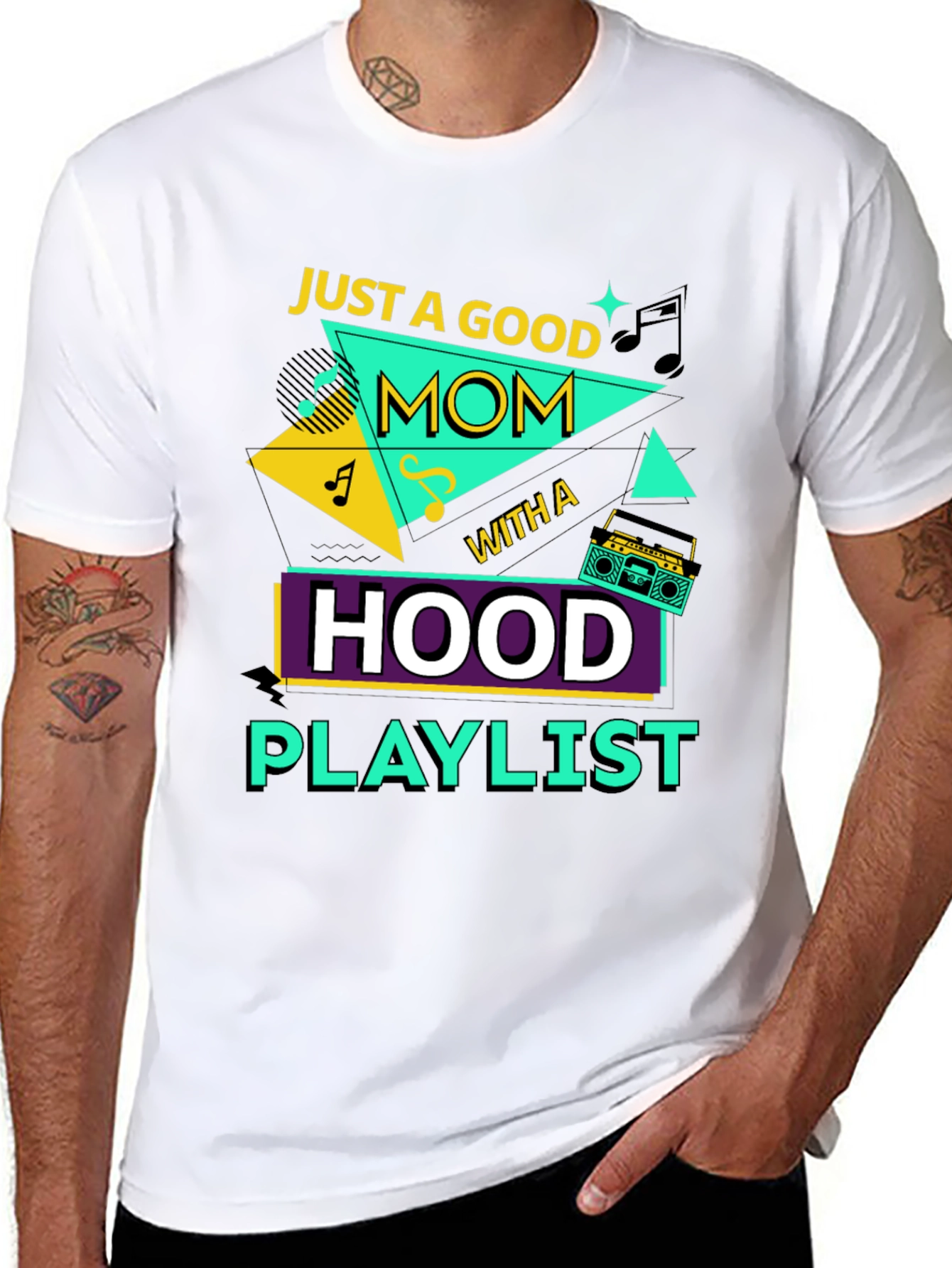 Good Mom Hood Playlist Graphic Tee