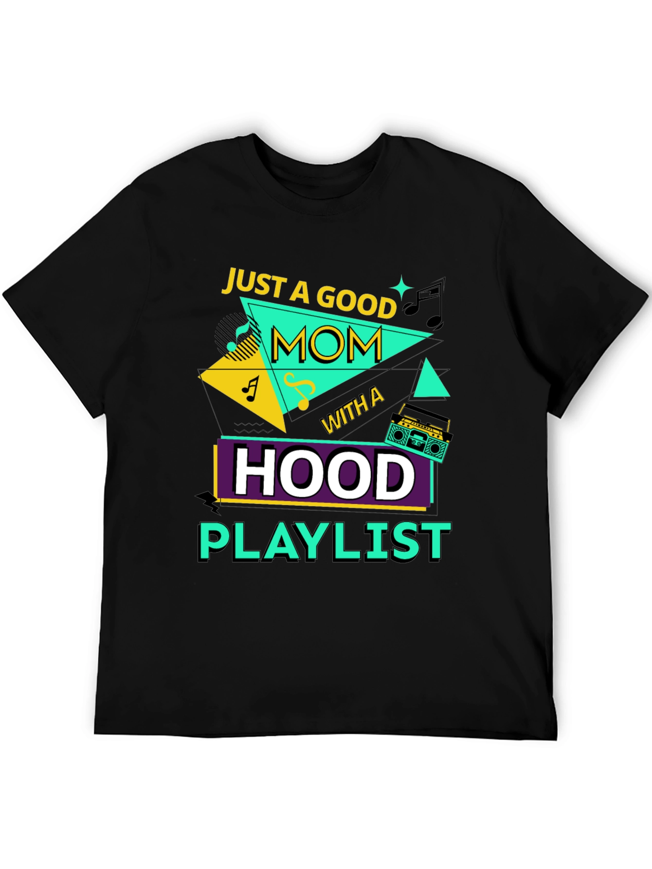 Good Mom Hood Playlist Graphic Tee