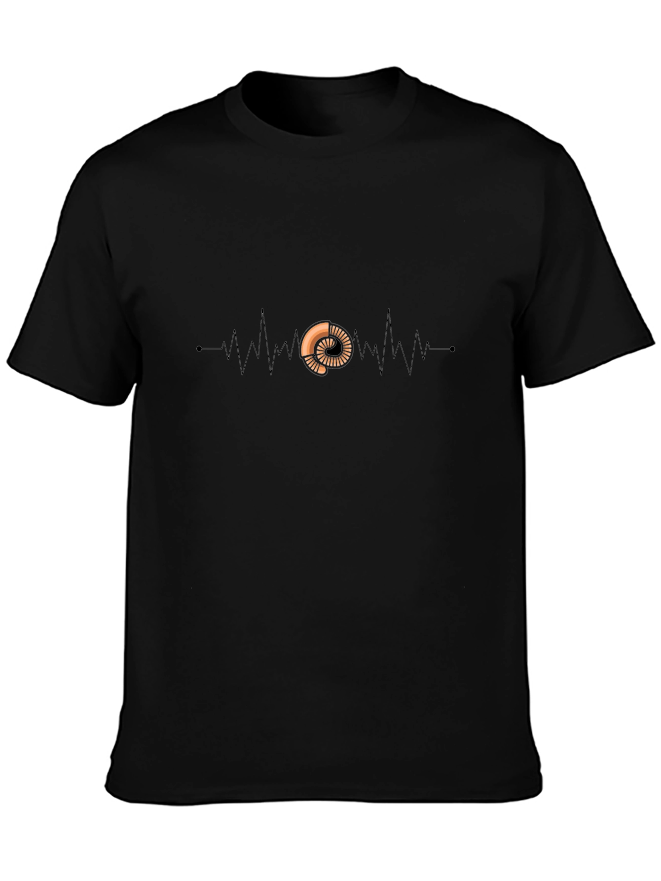 Heartbeat Ammonite T-Shirt - Black