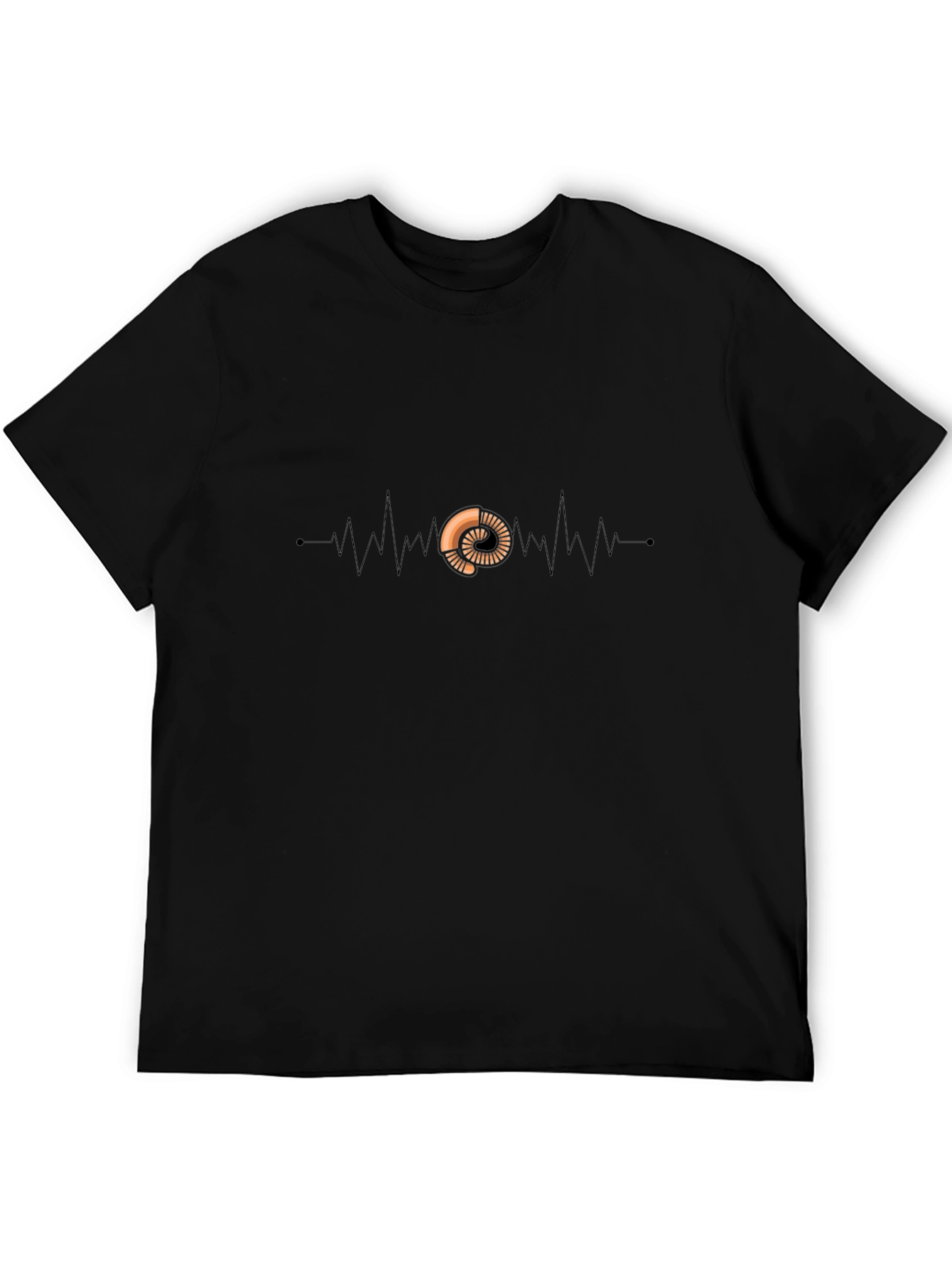Heartbeat Ammonite T-Shirt - Black
