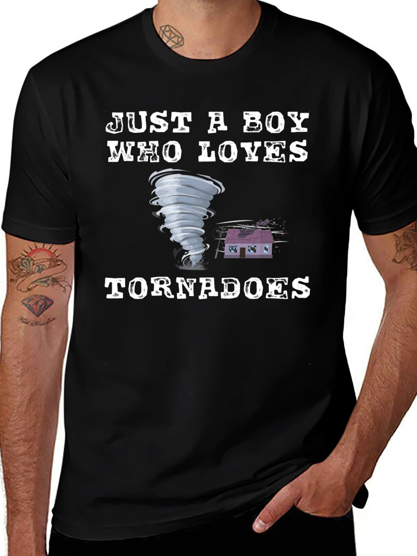 Just A Boy Who Loves Tornadoes T-Shirt
