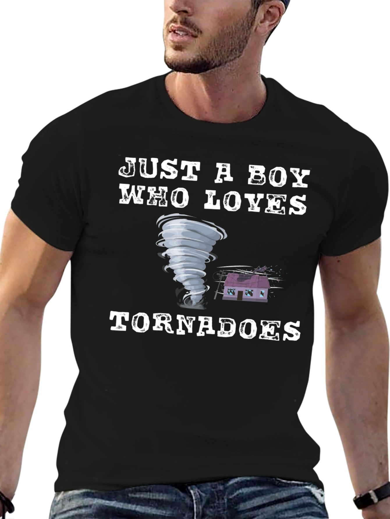 Just A Boy Who Loves Tornadoes T-Shirt