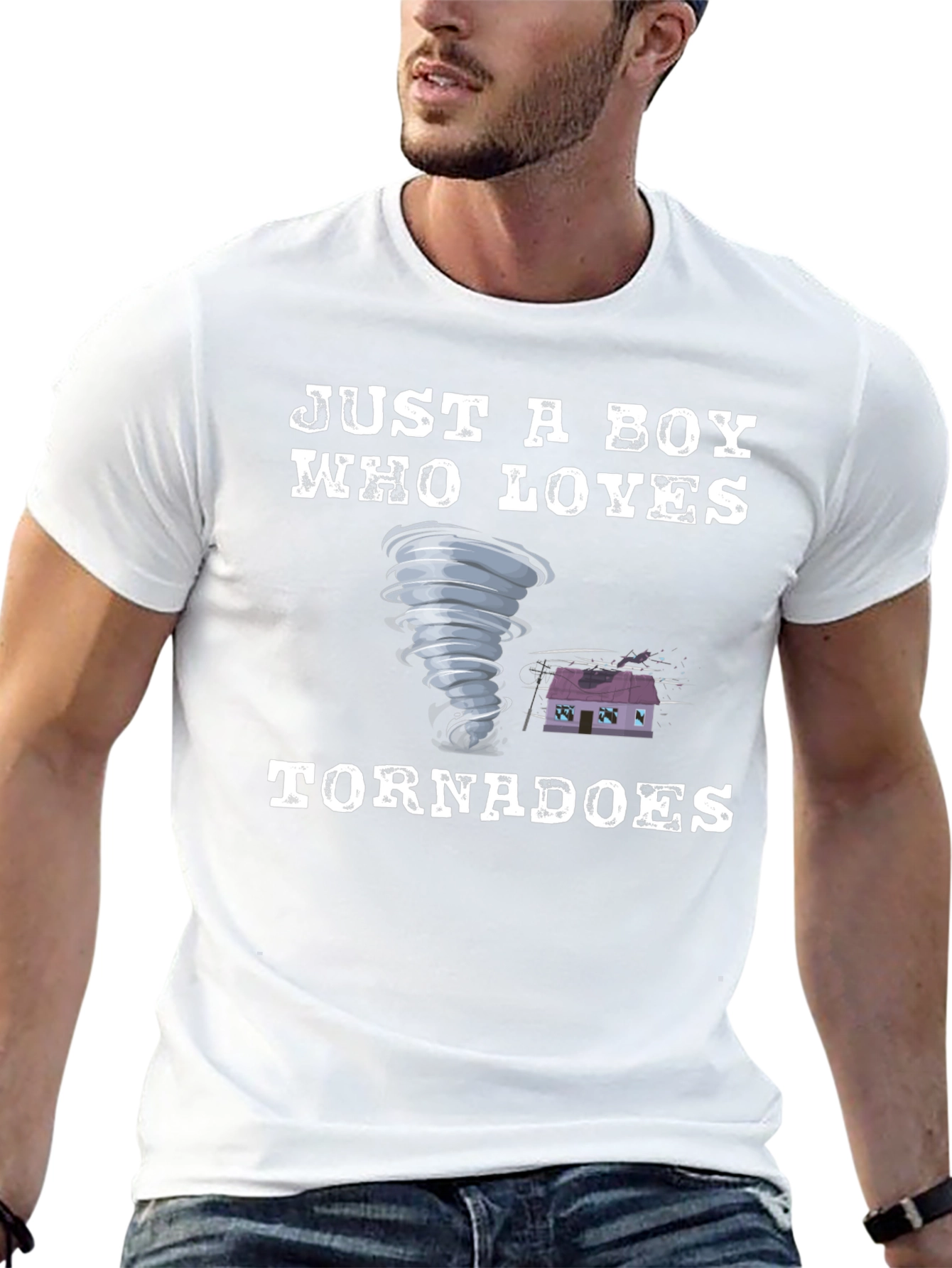 Just A Boy Who Loves Tornadoes T-Shirt